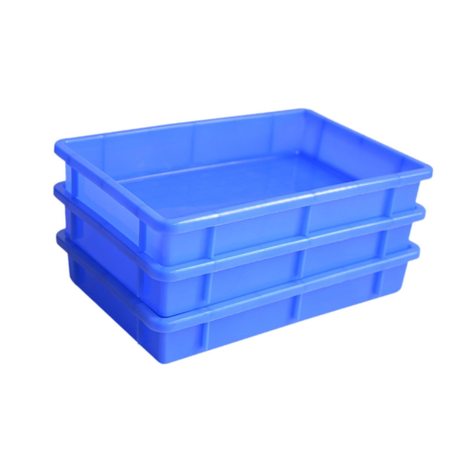 3 Pieces Storage Bins Open Stackable Bins for Shop Crafts Organization Office