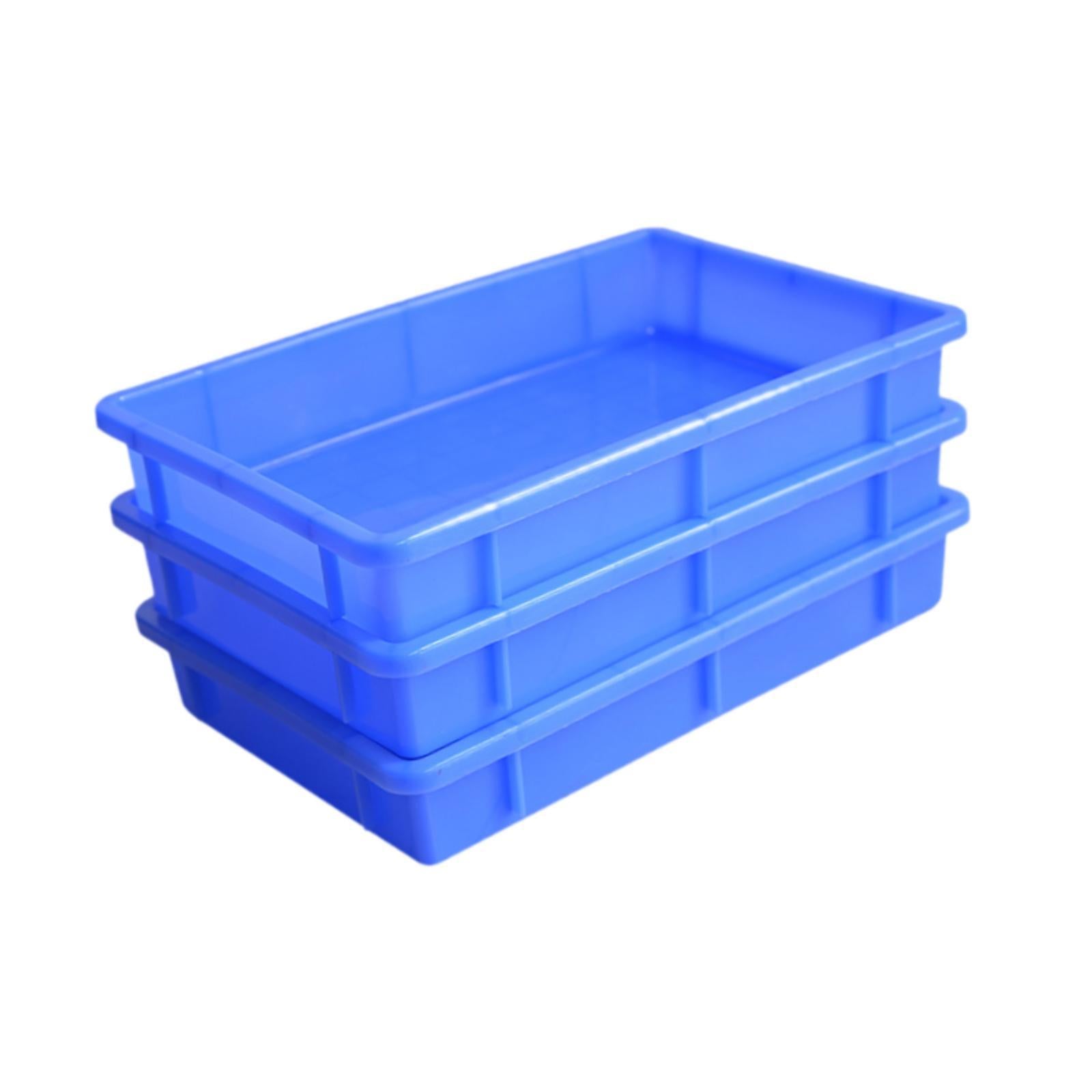 3 Pieces Storage Bins Open Stackable Bins for Shop Crafts Organization Office