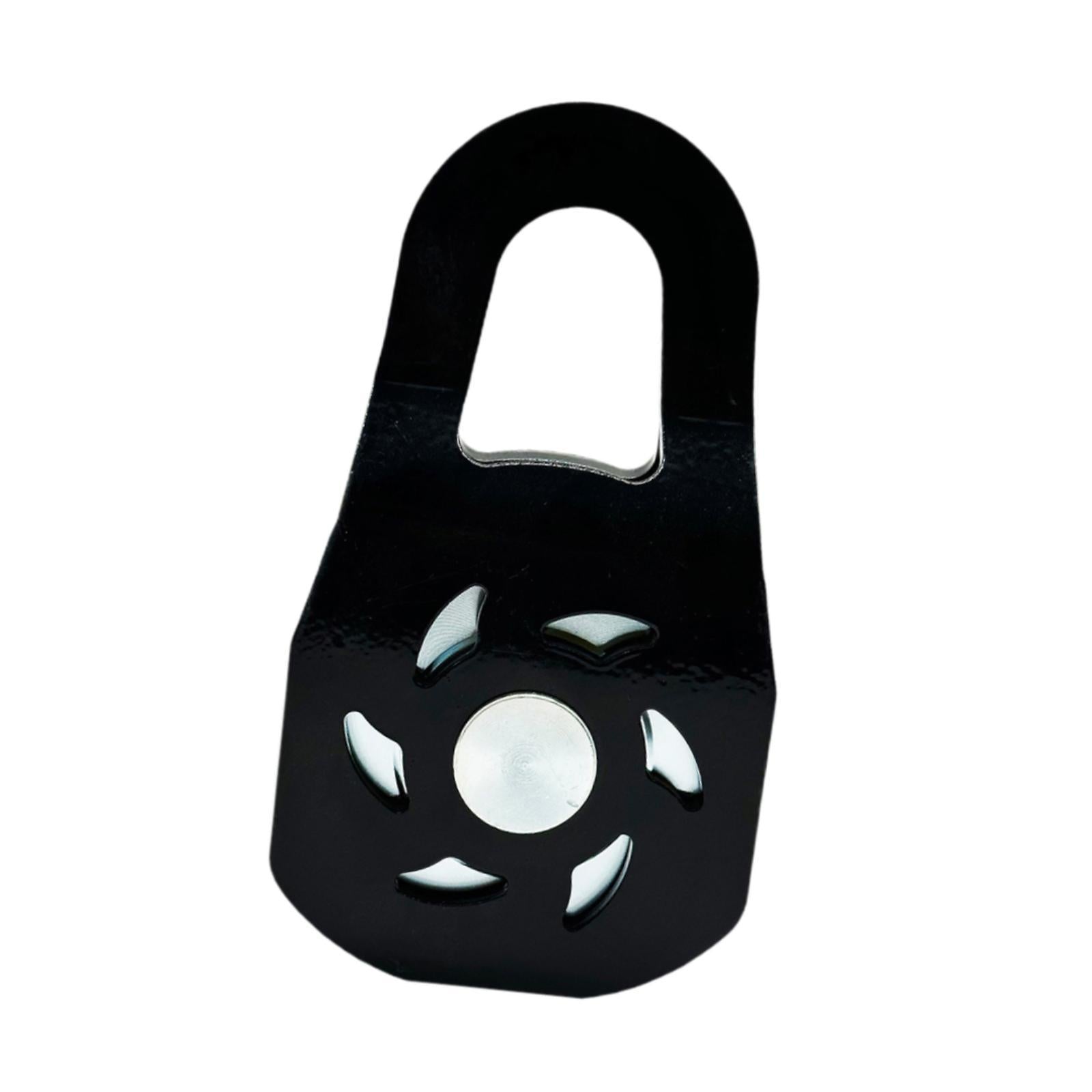 10 Ton Winch Snatch Block Portable Towing Pulley Block for UTV Tractor Truck Black