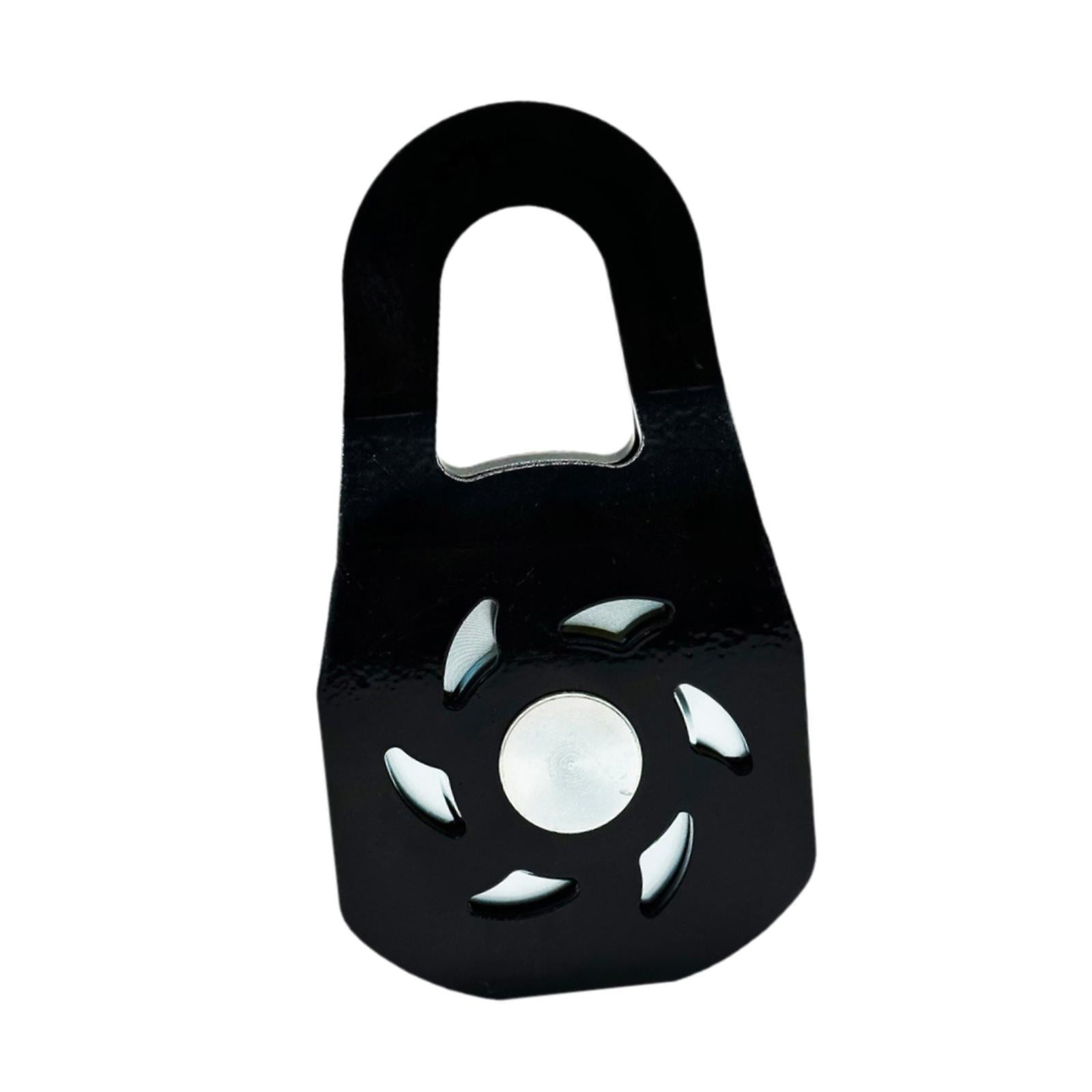 10 Ton Winch Snatch Block Portable Towing Pulley Block for UTV Tractor Truck Black