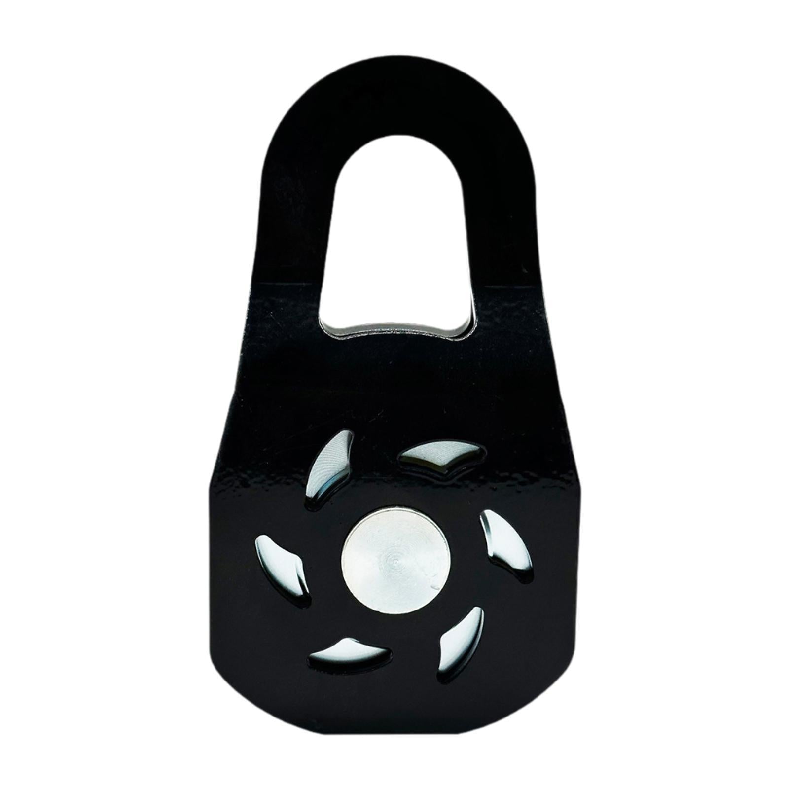 10 Ton Winch Snatch Block Portable Towing Pulley Block for UTV Tractor Truck Black