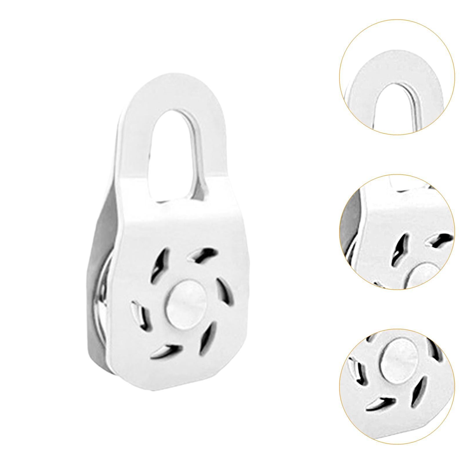 10 Ton Winch Snatch Block Portable Towing Pulley Block for UTV Tractor Truck White