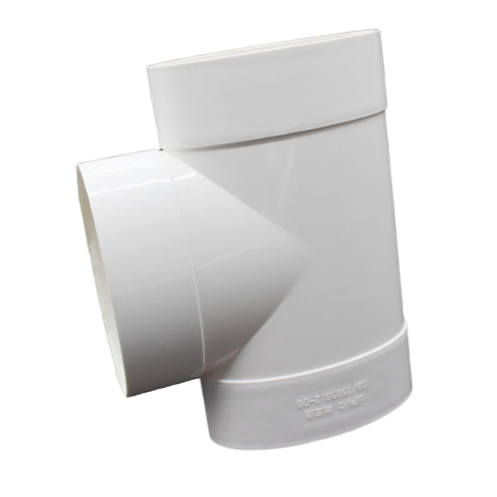 Ventilation Pipe Connector Tool PVC Ducting Adaptor for Hotel Restroom Basin 21.8cmx12.5cm
