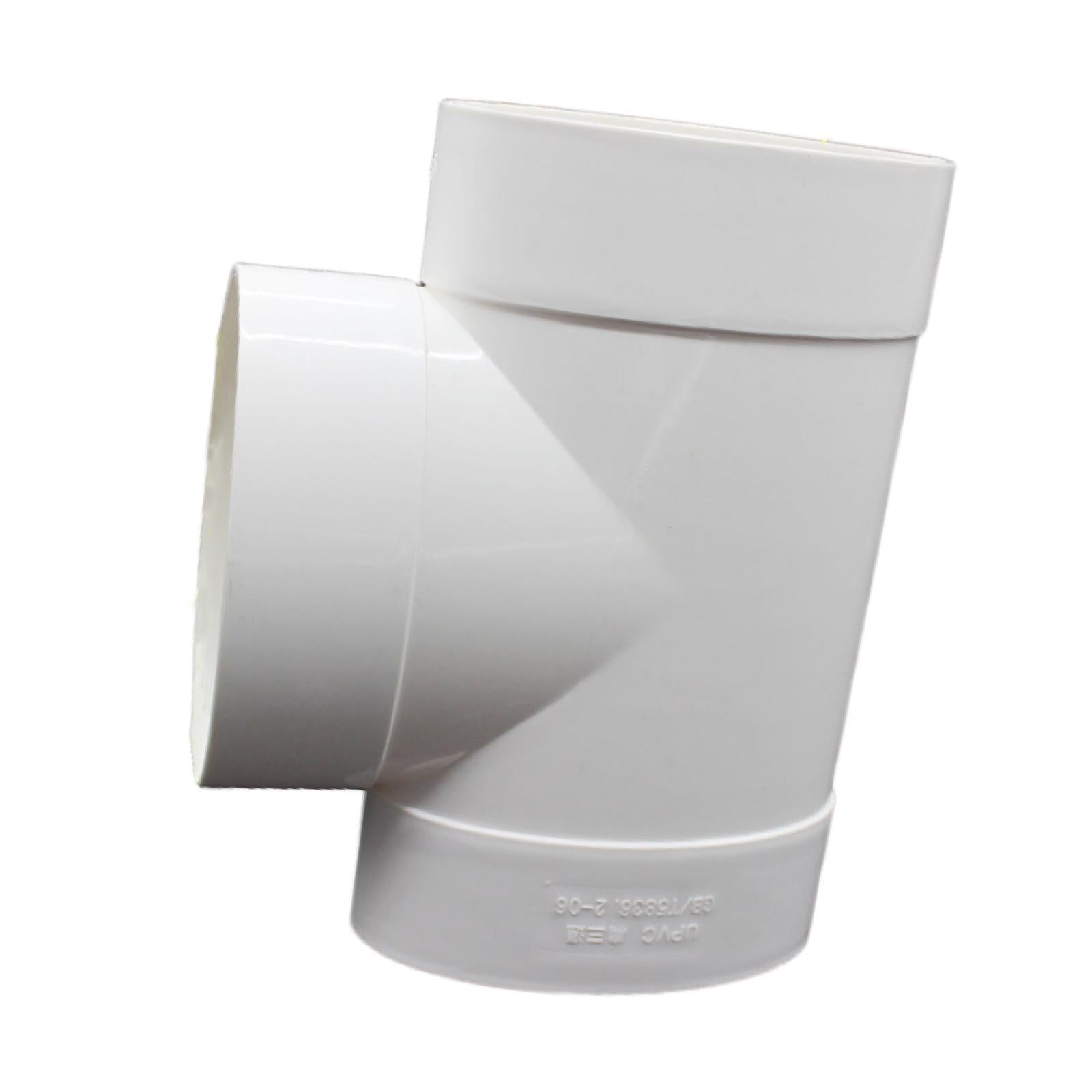 Ventilation Pipe Connector Tool PVC Ducting Adaptor for Hotel Restroom Basin 21.8cmx12.5cm
