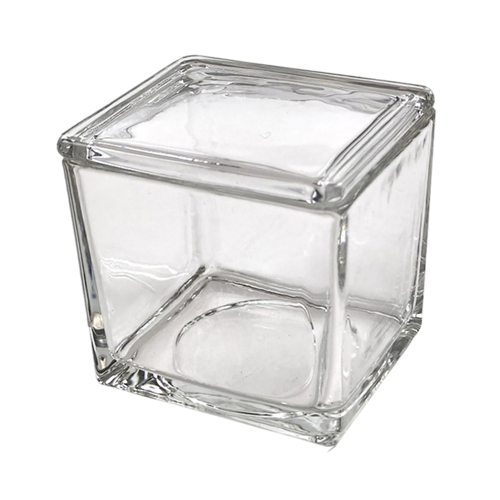 Rectangle Laboratory Glass Staining Jar Professional Accessory Slides Holder 550ml