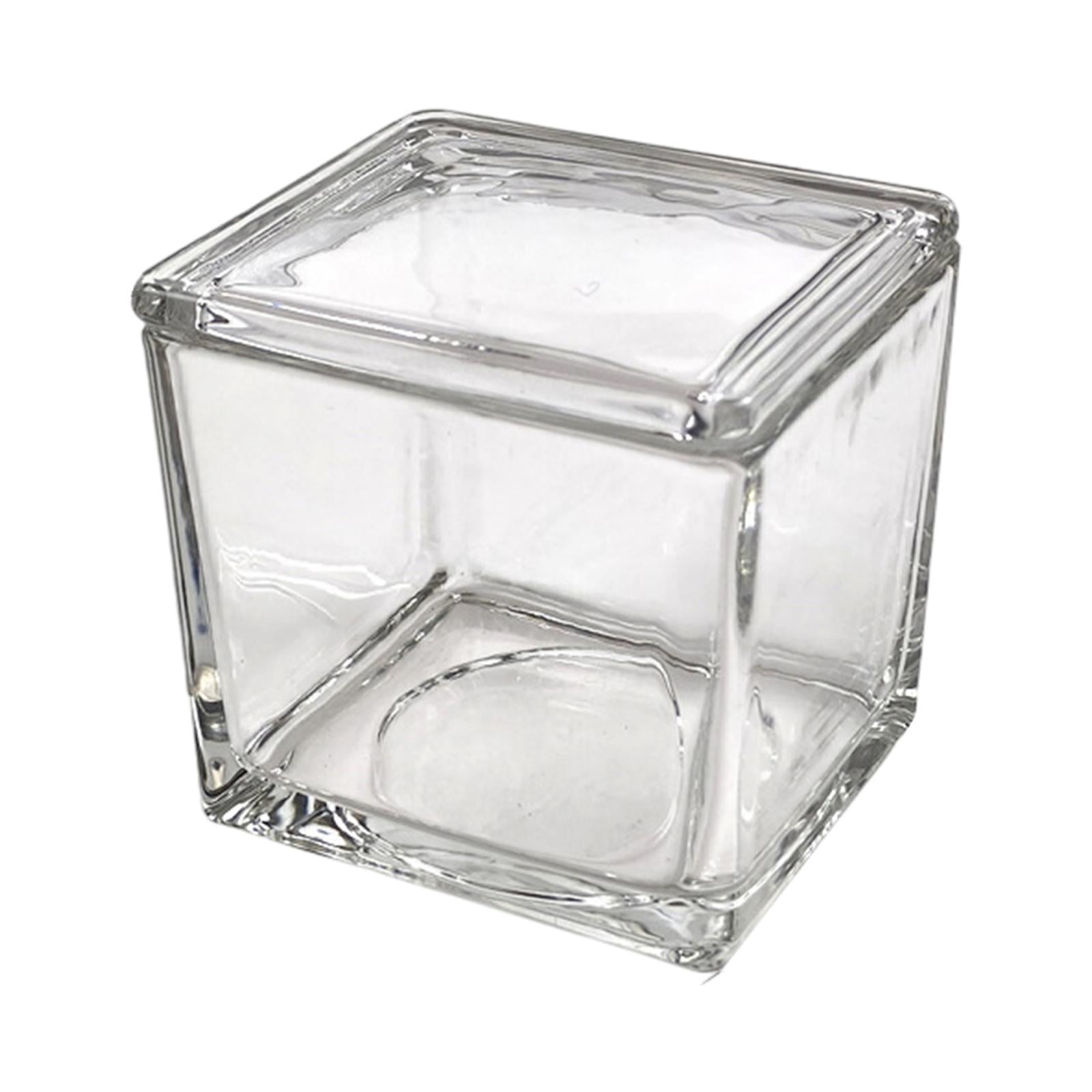 Rectangle Laboratory Glass Staining Jar Professional Accessory Slides Holder 550ml