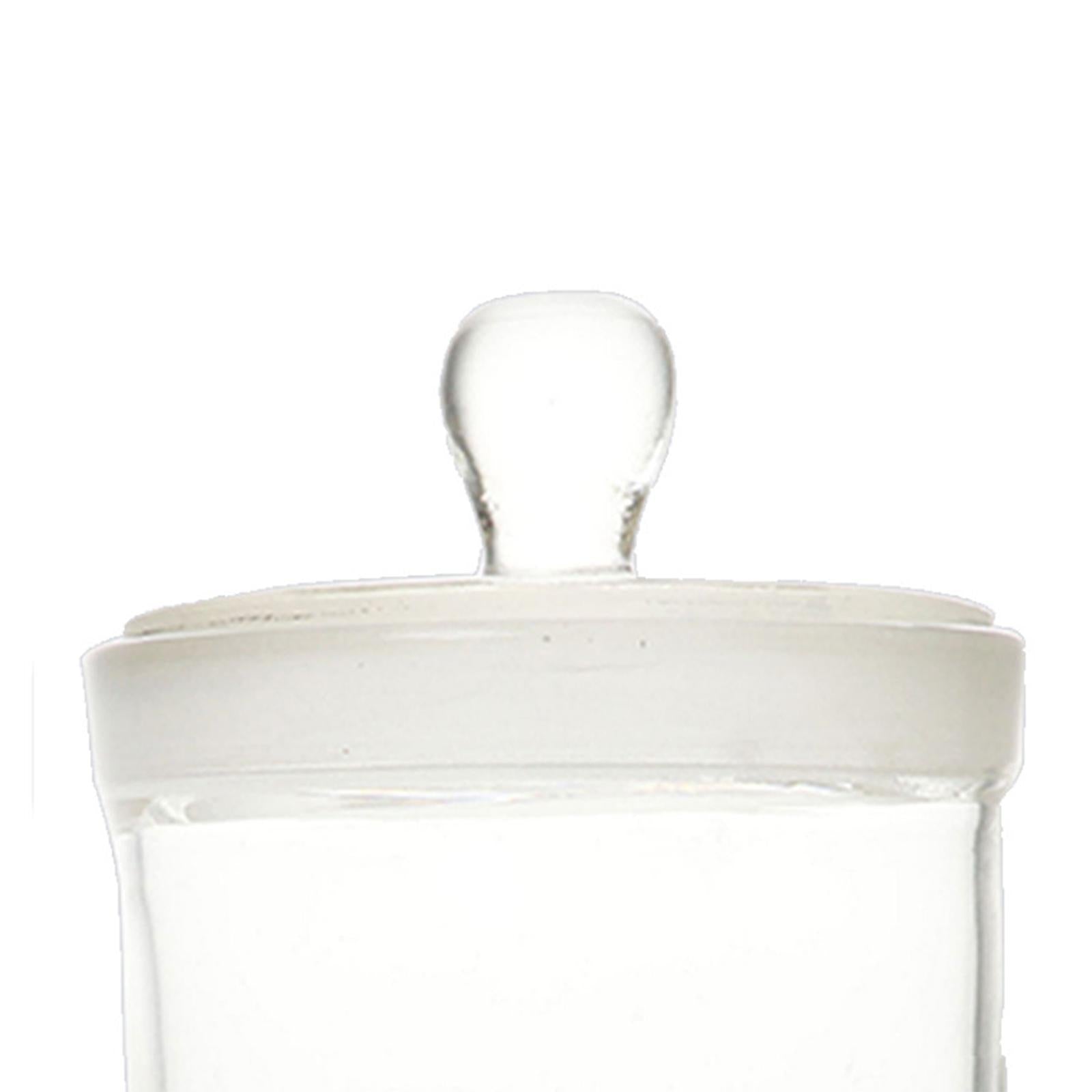 Laboratory Glass Staining Tank Chamber Sturdy with Lid Cylindrical Container 950mml