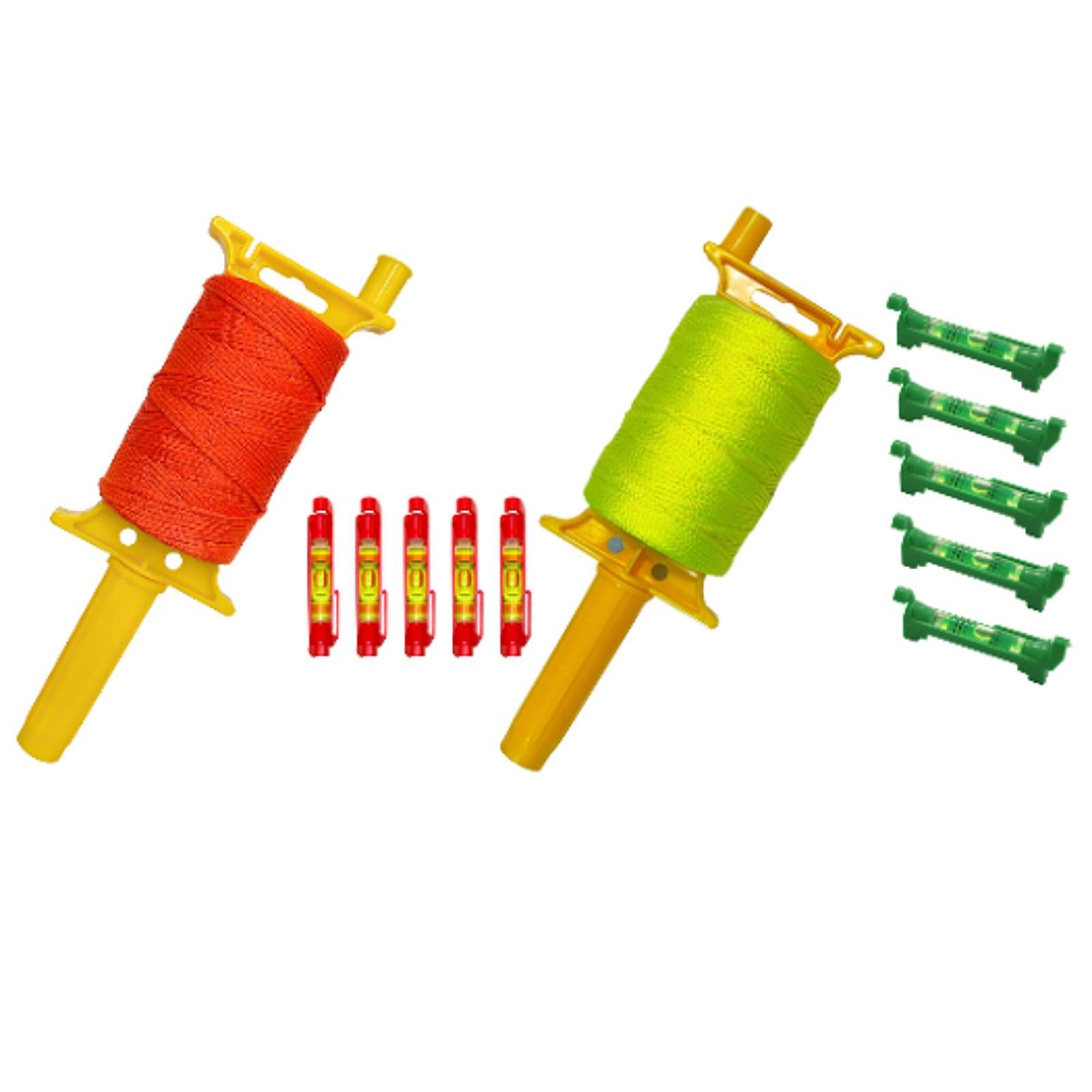 Line String DIY with 5 Built in Levels with Handle Construction String Orange