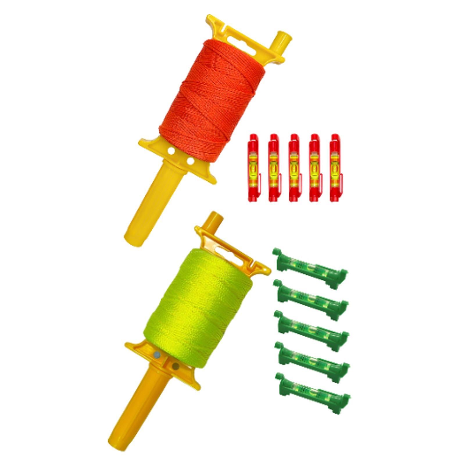 Line String DIY with 5 Built in Levels with Handle Construction String Orange