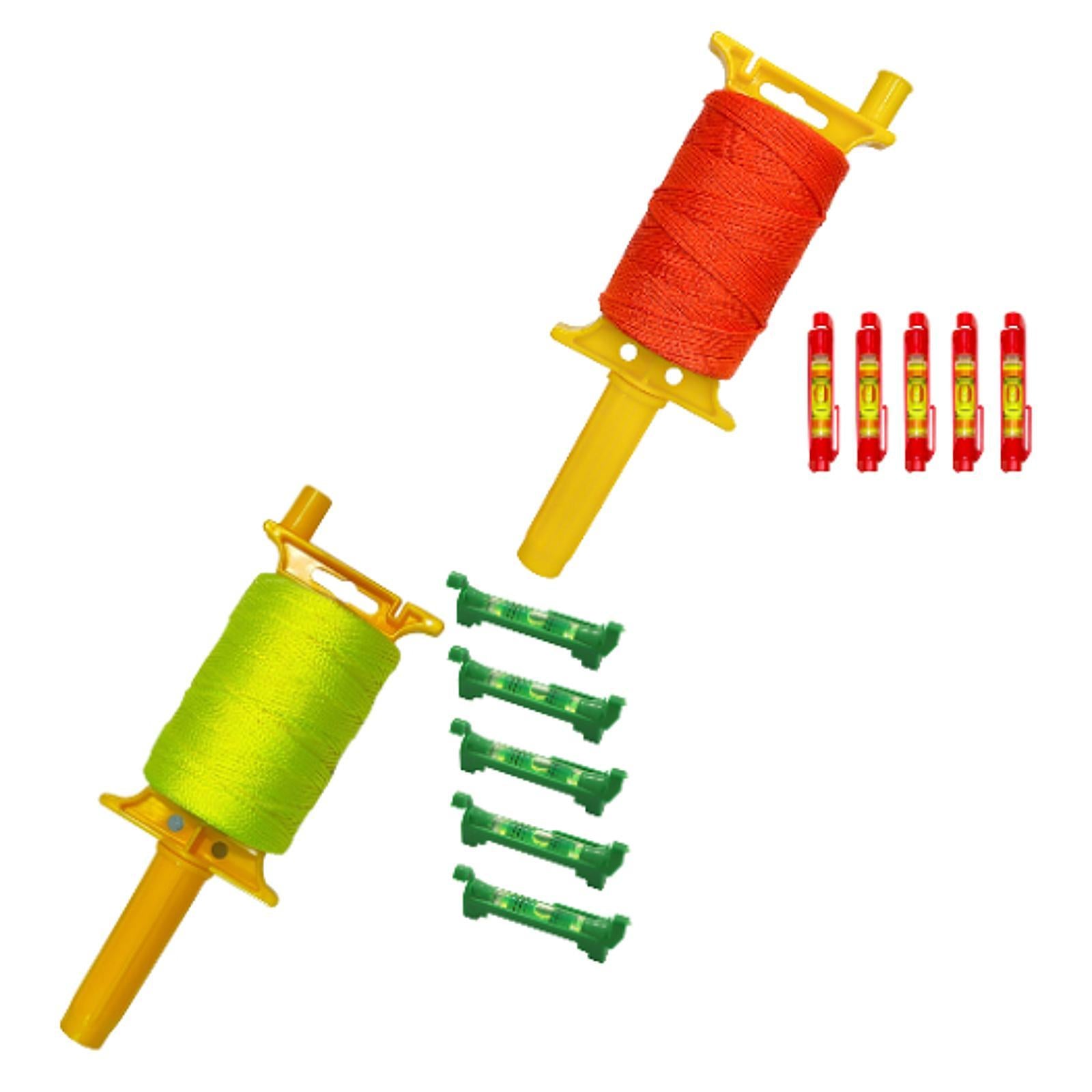 Line String DIY with 5 Built in Levels with Handle Construction String Orange