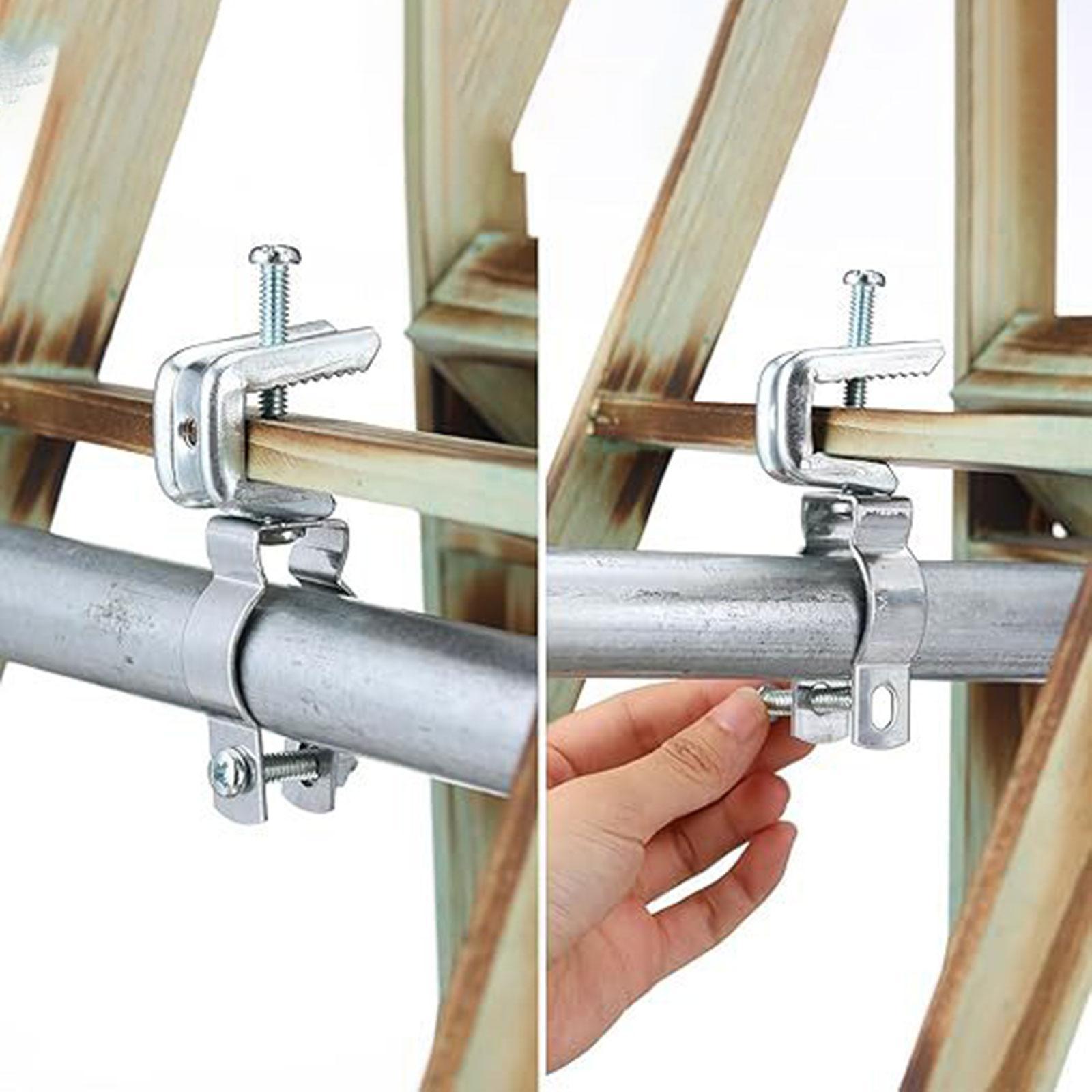 25x Galvanized Steel Conduit Hangers Rigid Silver Versatile Professional 18.8 mm
