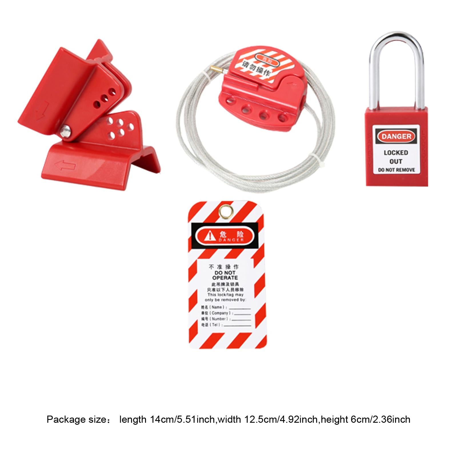 Lockout Tagout Cable Lock Versatile for Power Plant Working Equipment Adults