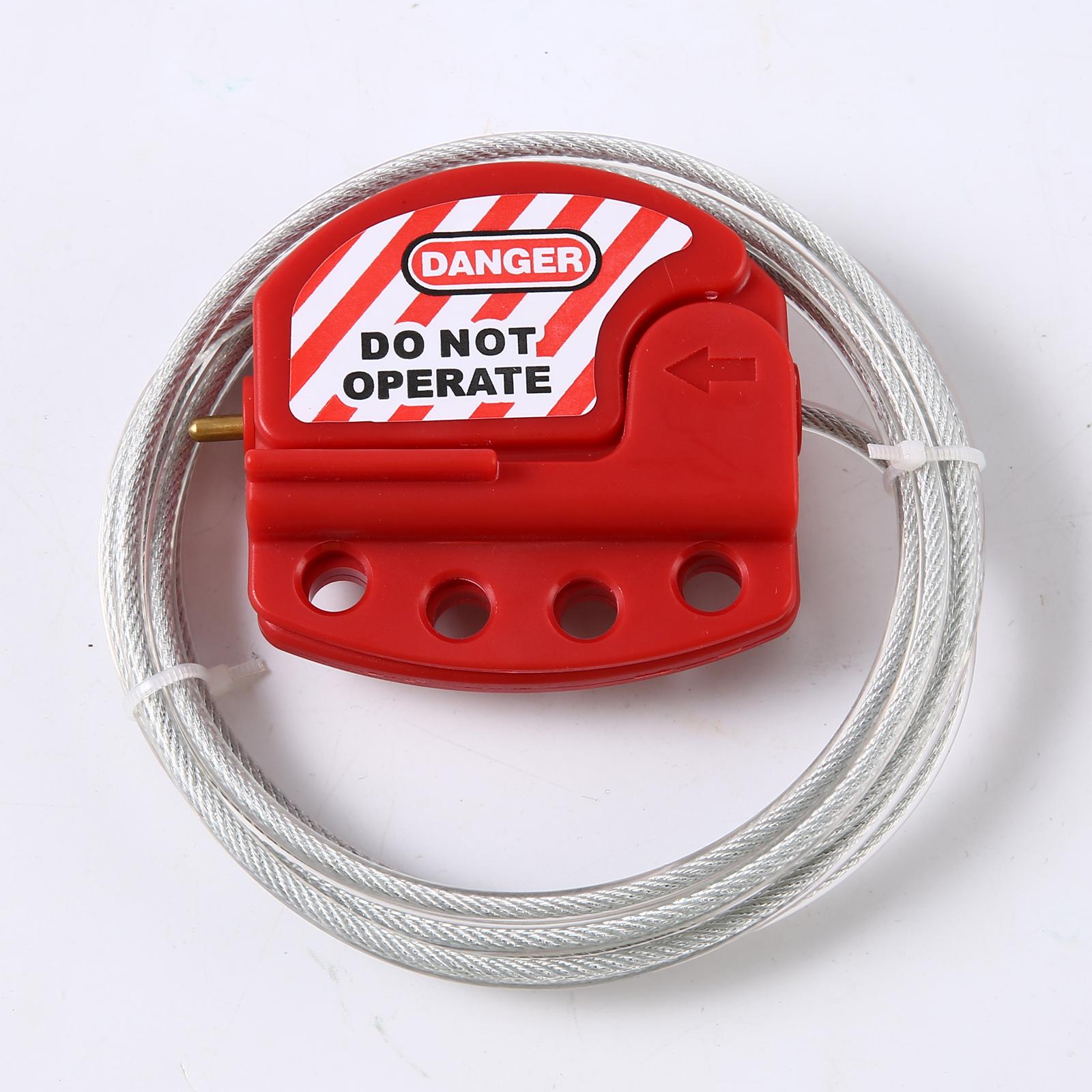 Lockout Tagout Cable Lock Versatile for Power Plant Working Equipment Adults
