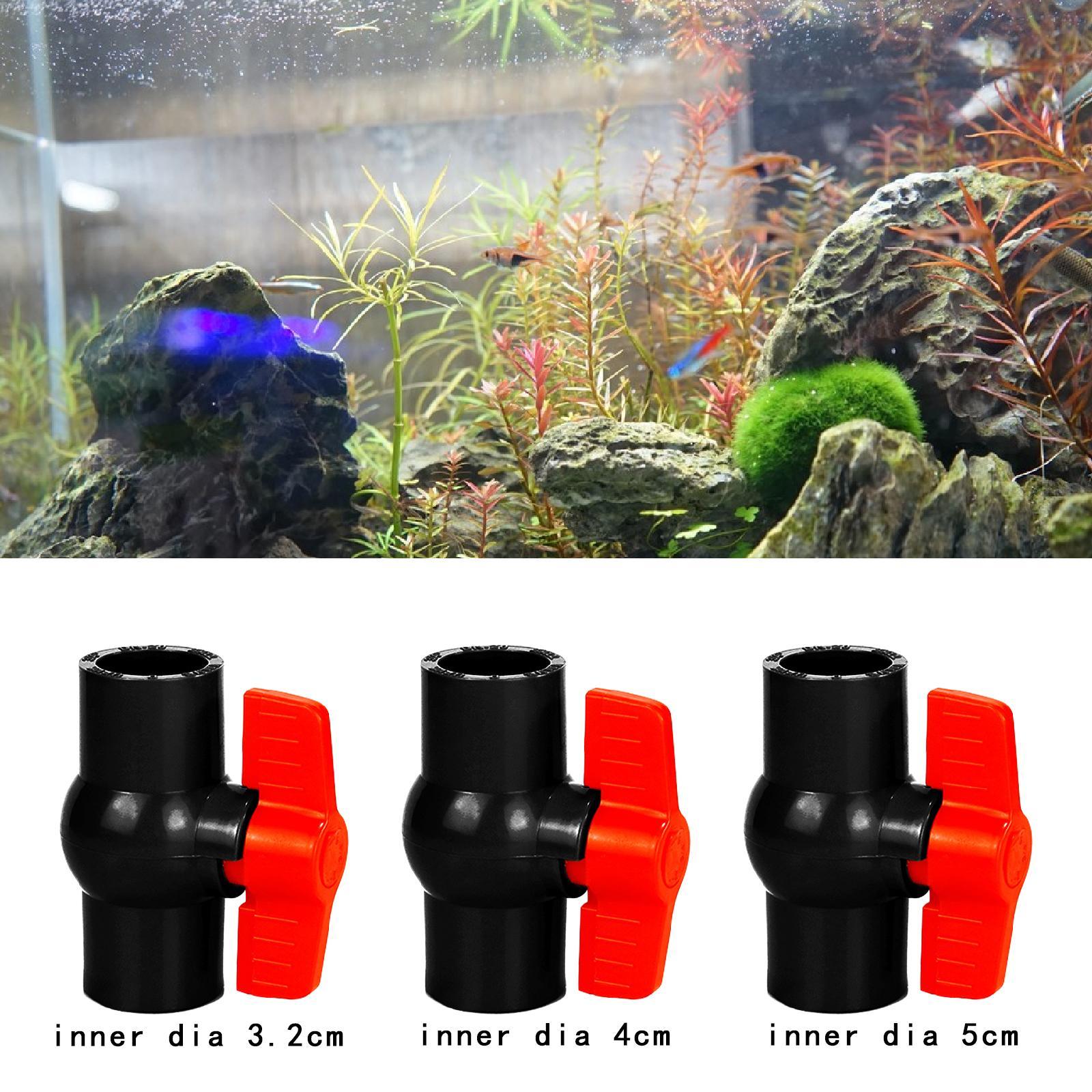 PVC Ball Valve Slip Fitting Aquarium Socket Valve Sewage Pipe Control Valve Inner Dia 3.2cm