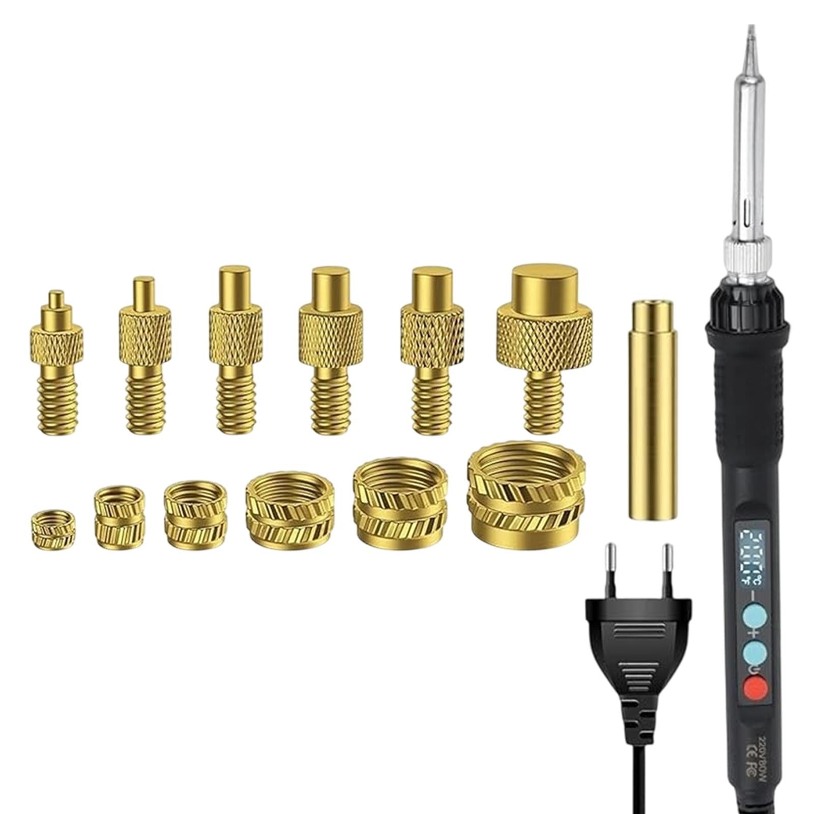 Threaded Inserts Soldering Tips Set Professional Electric Soldering Iron Kit