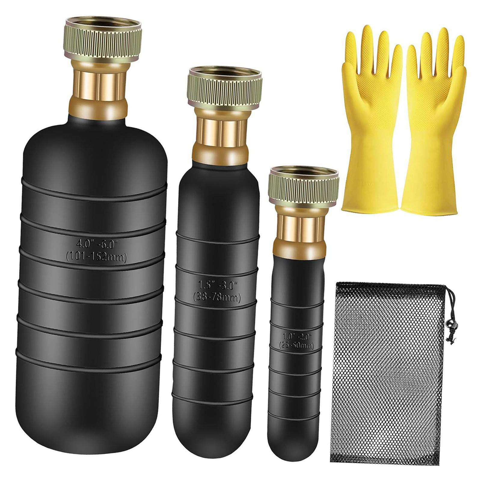 Drain Bladder Kit Drain Cleaning Bladder for Kitchen Bathroom Drains Bathtub