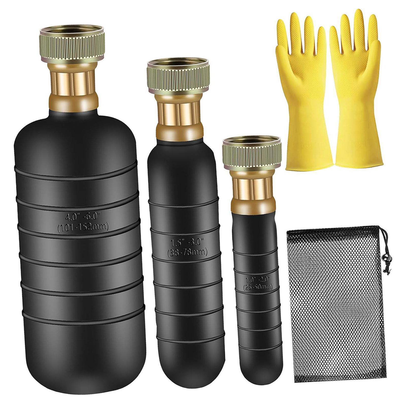 Drain Bladder Kit Drain Cleaning Bladder for Kitchen Bathroom Drains Bathtub