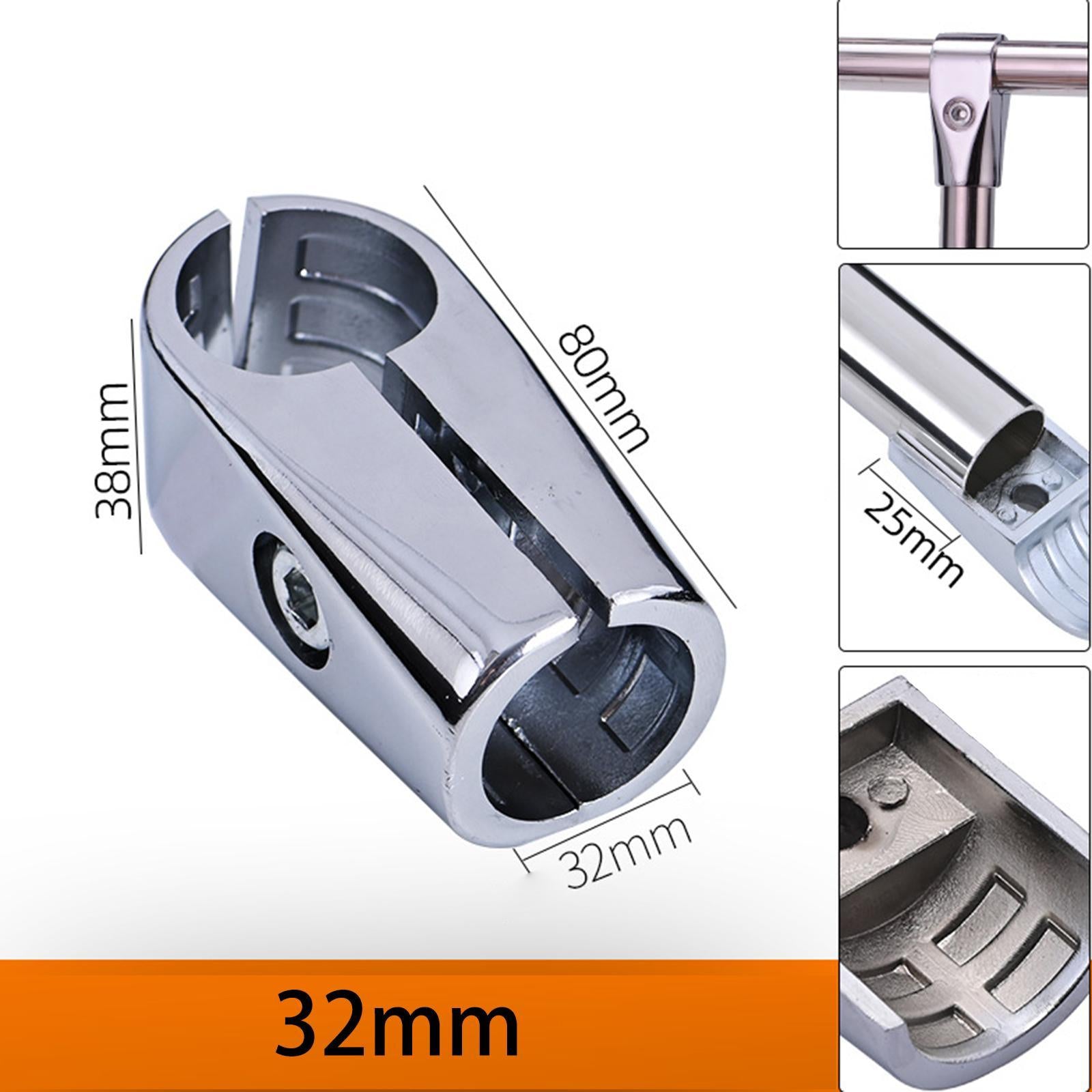 Tee Tube Pipe Connector Inner Dia 1.26 inch Coupling for Boat Scaffold Fence 3.8cmx8cm