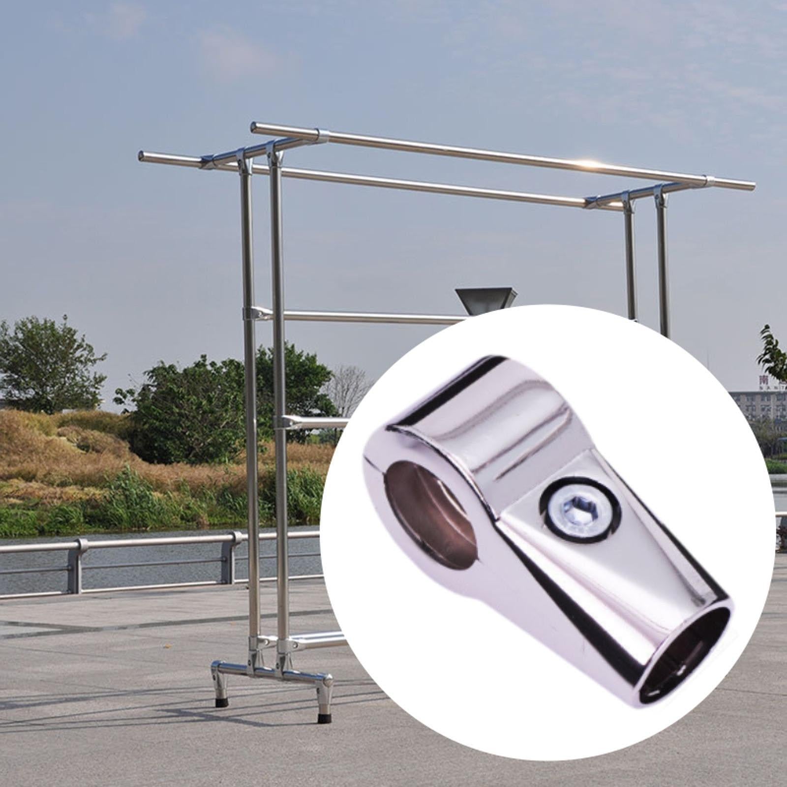Tee Tube Pipe Connector Inner Dia 1.26 inch Coupling for Boat Scaffold Fence 3.5cmx8.5cm