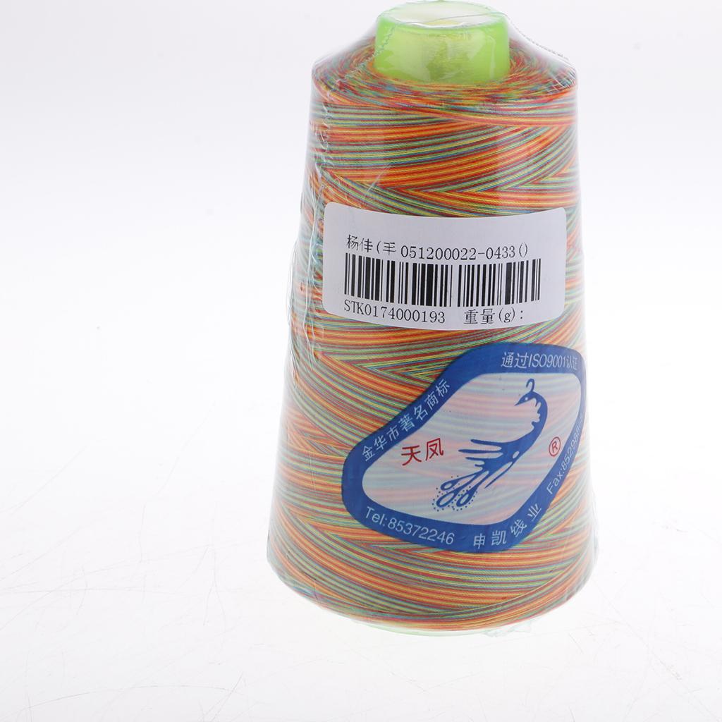1 Spool Rainbow Polyester Sewing Machine Sewing Thread All-Purpose Type 1