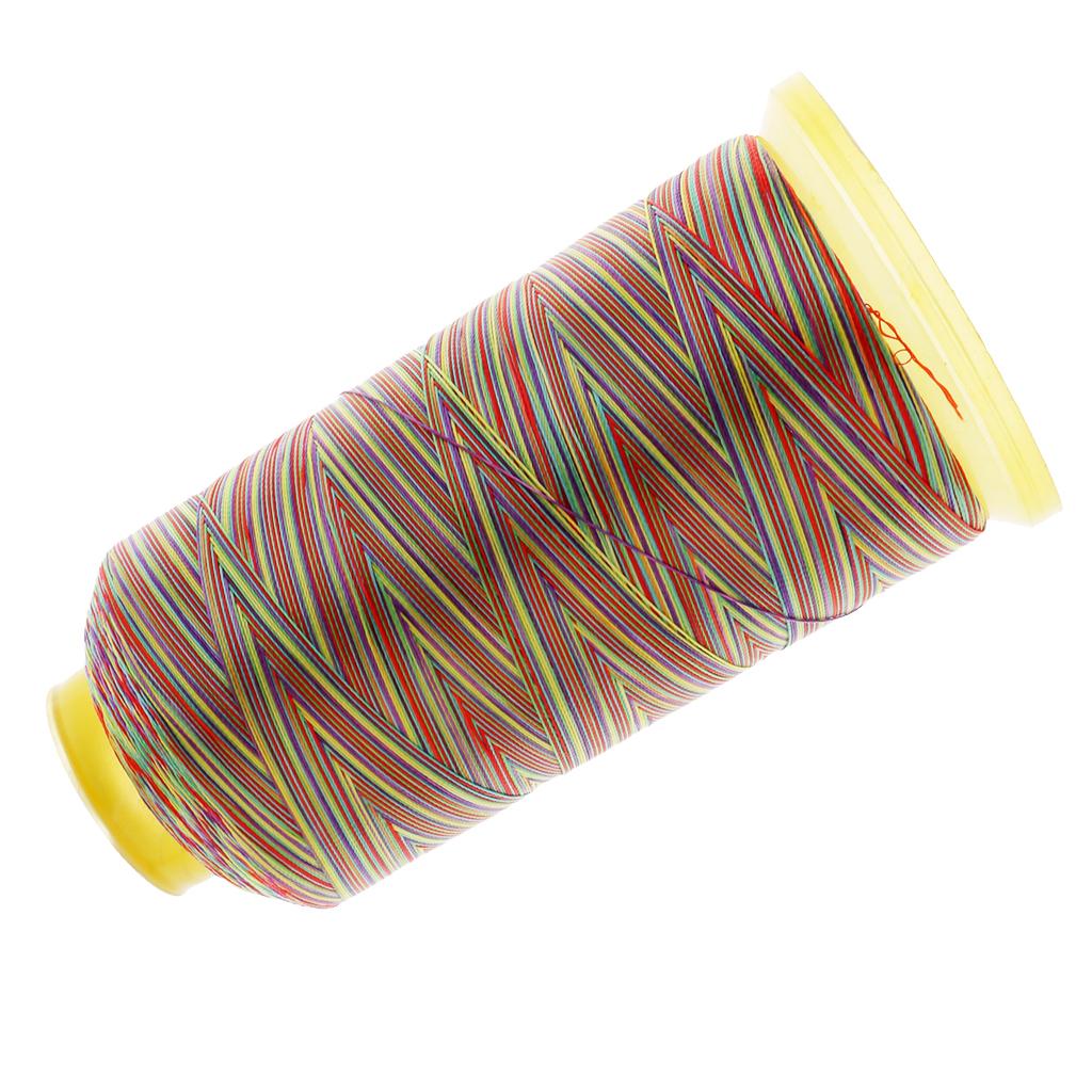 150D Strong Rainbow Polyester Sewing Thread Spool For Shoes Clothes Repair 6
