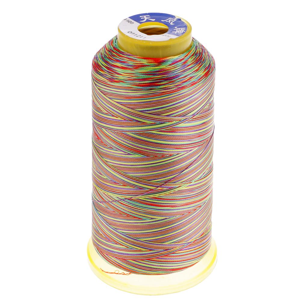 150D Strong Rainbow Polyester Sewing Thread Spool For Shoes Clothes Repair 6