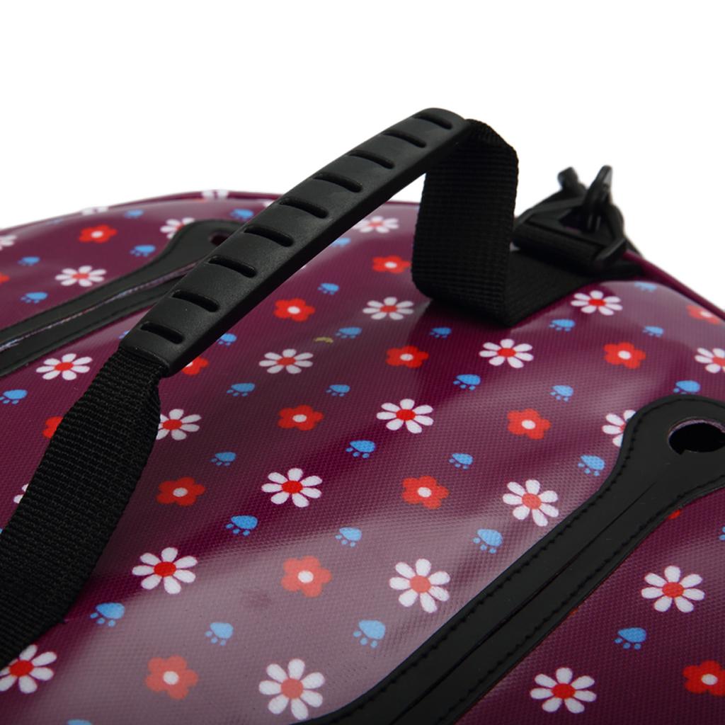 Large Printed Yarn Organizer Tote Knitting Tote Bags for Crocheting Purple