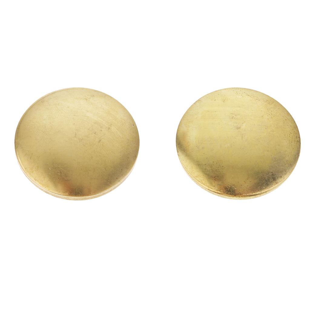 10 Pcs Solid Brass Leather Craft Studs Buttons Cap Rivets DIY Purse Handbag