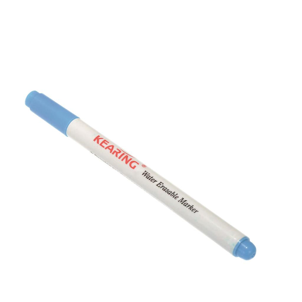 1pc 0.8mm Water Erasable Soluble Pen Vanishing Pen for Fabric Marking Blue
