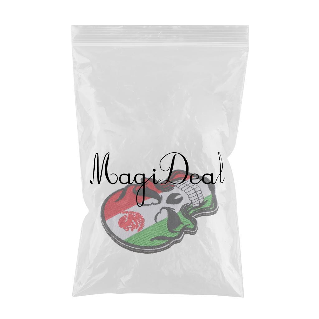 Flag Embroidery Patch Skull Patch Emblem Military Badge Armband Mexico Flag