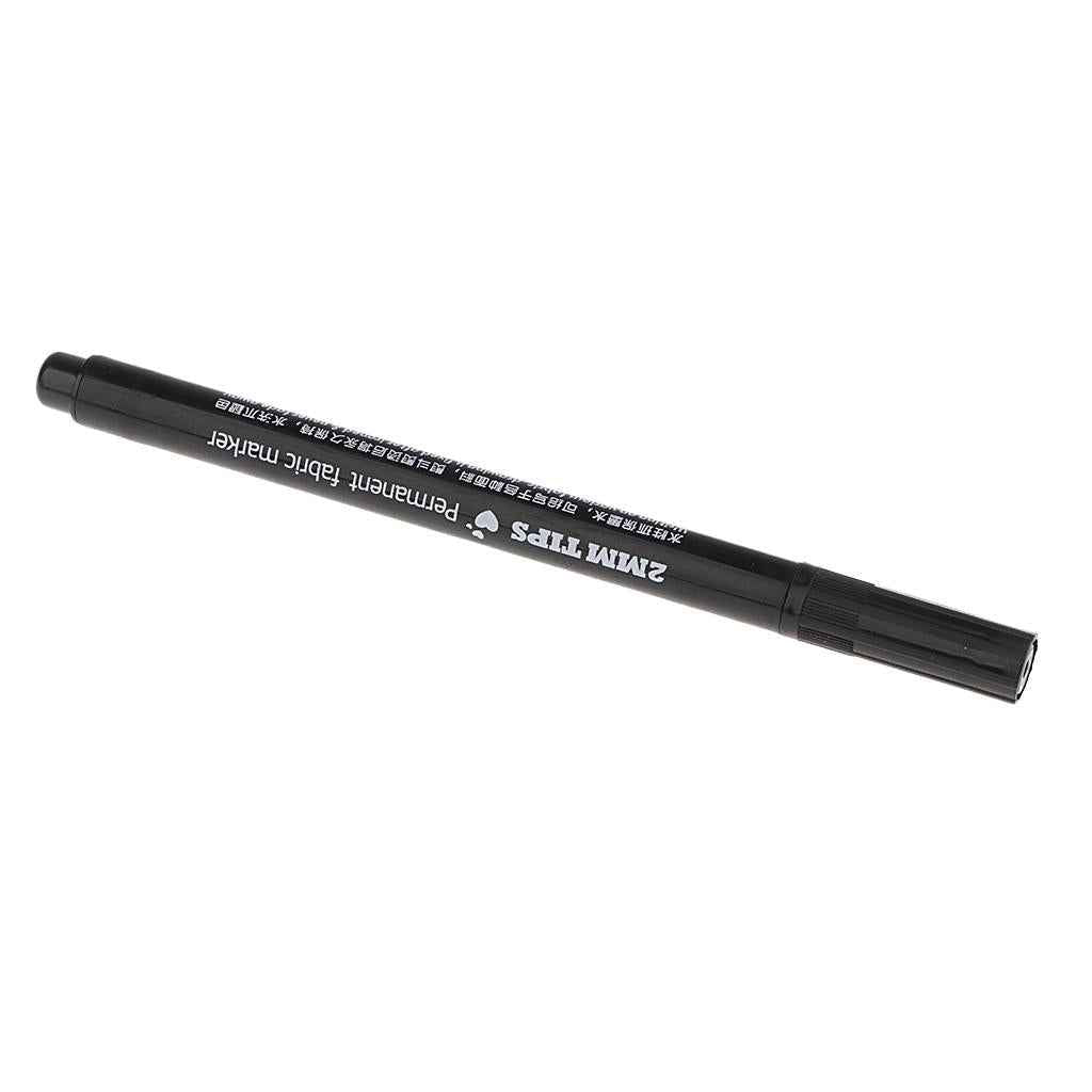 2mm T-Shirt Permanent Fabric Marker Textile Clothes Pen Black