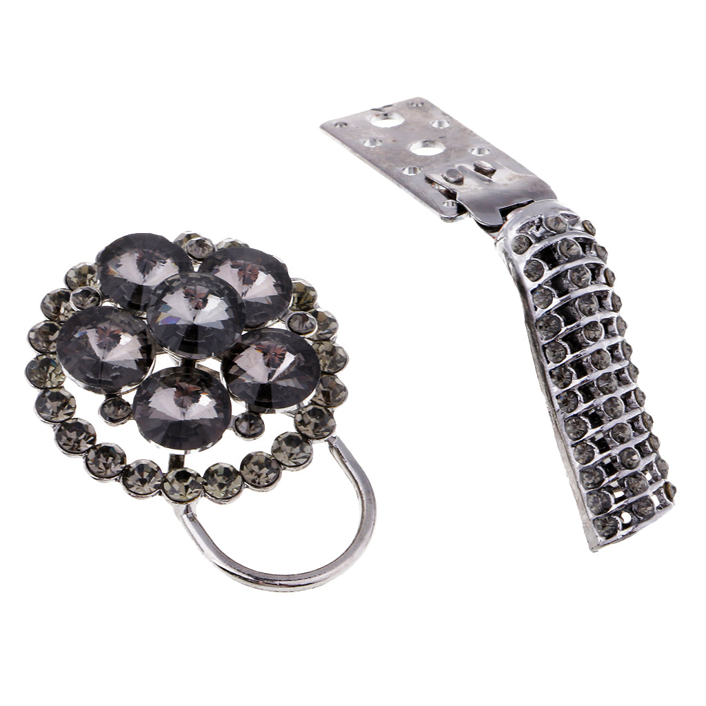 Crystal Rhinestone Buttons Duck-mouth/Duckbill Buckle for Coat Clothes Decor