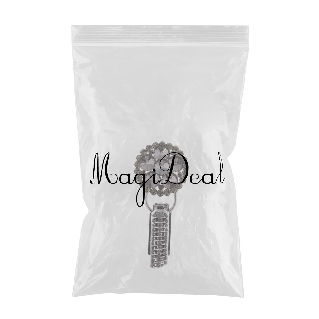 Crystal Rhinestone Buttons Duck-mouth/Duckbill Buckle for Coat Clothes Decor