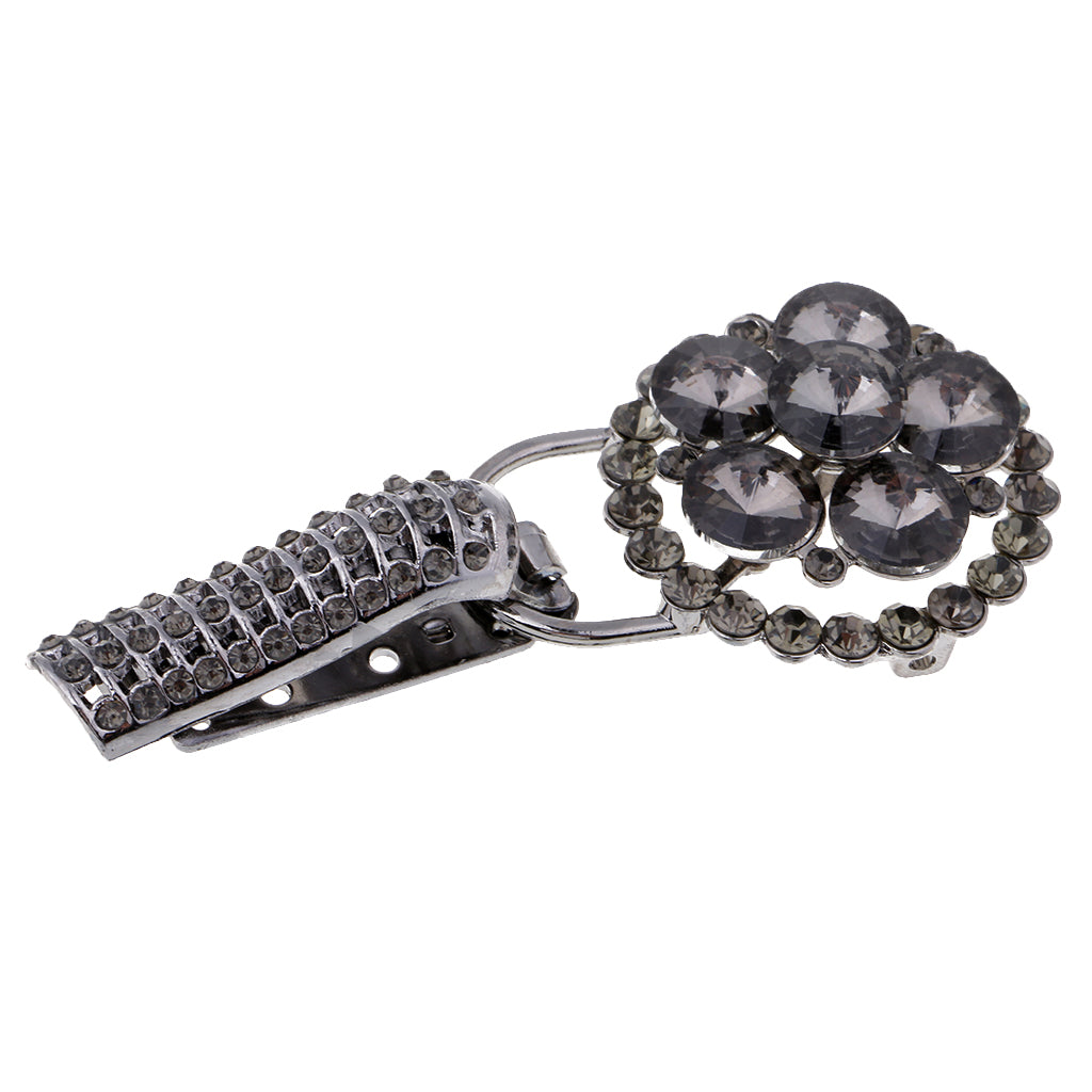 Crystal Rhinestone Buttons Duck-mouth/Duckbill Buckle for Coat Clothes Decor