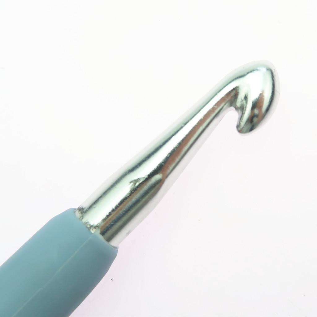 Aluminum Crochet Hook With Soft Grip Handles Knitting Weaving Needles 8.0mm