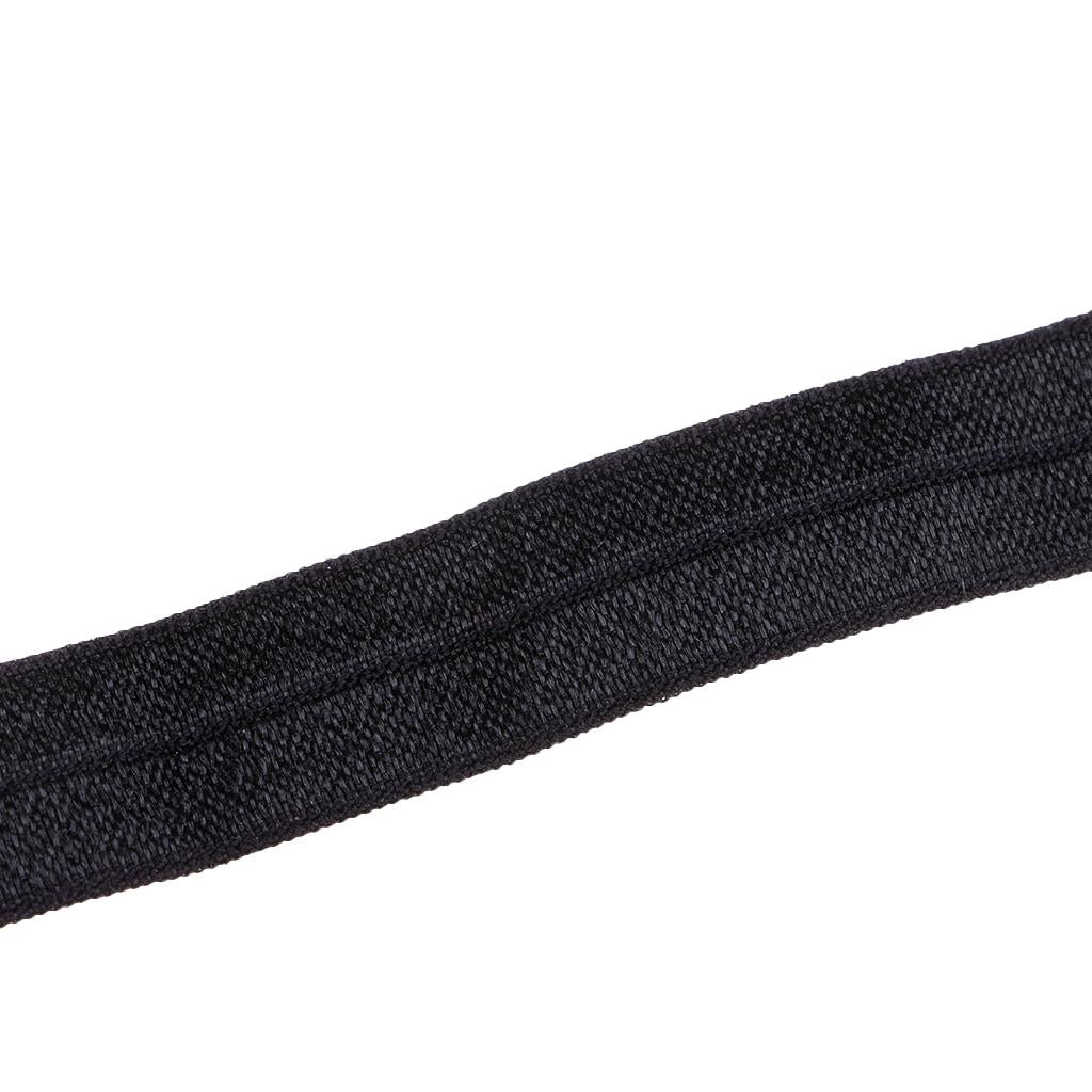 10 Meters Cotton Elastic Band Sewing Trims 15mm Width Black