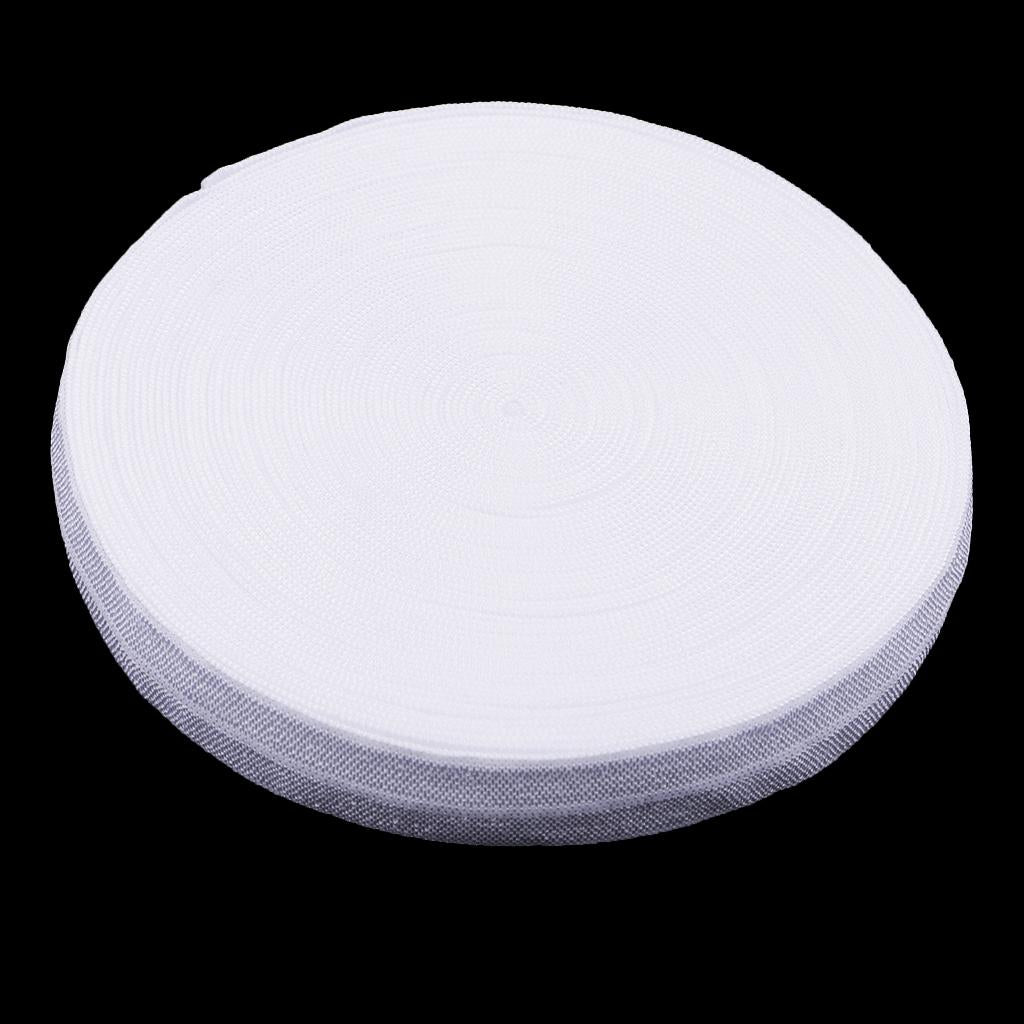 10 Meters Cotton Elastic Band Sewing Trims 15mm Width White
