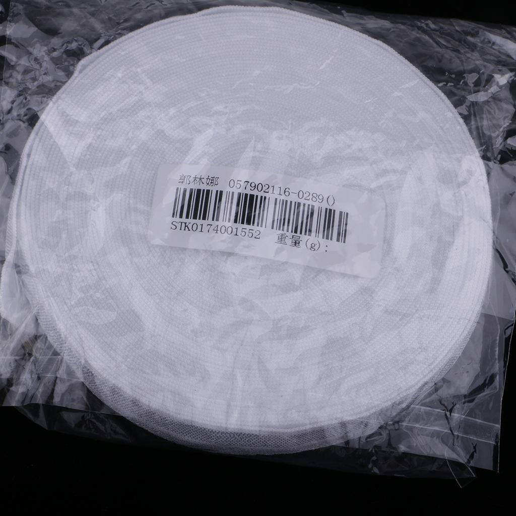 10 Meters Cotton Elastic Band Sewing Trims 15mm Width White
