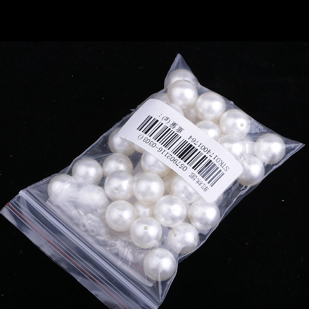 Pearls Rivets Studs for DIY Leather Bag Shoes Clothes Decor 12mm 40 Sets