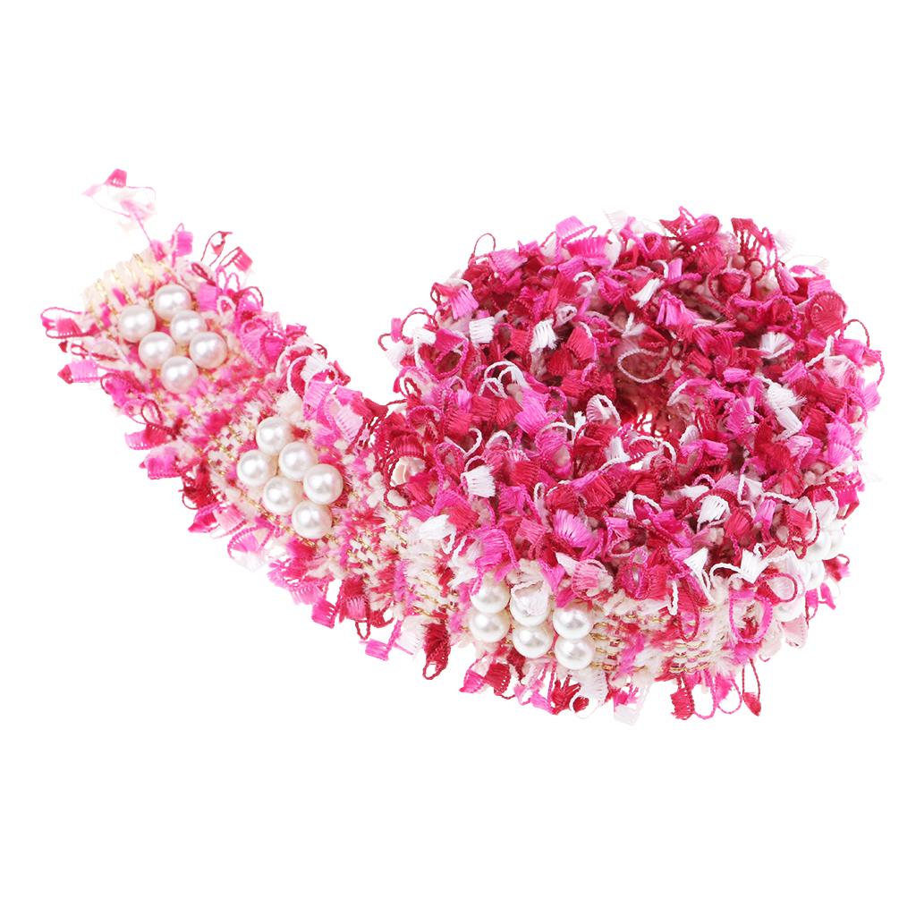 1 Yard Vintage Lace Ribbon Trim for Wedding Bridal Sewing Craft Rose Red