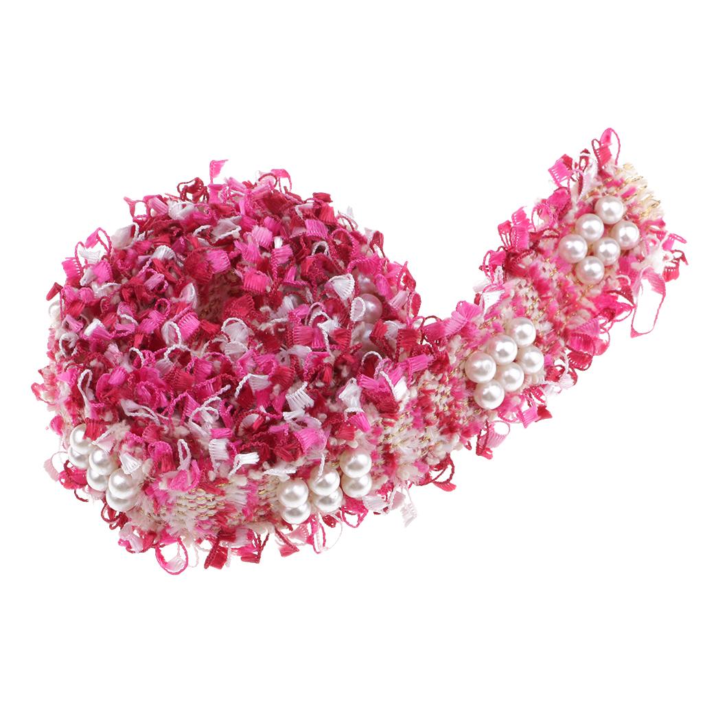 1 Yard Vintage Lace Ribbon Trim for Wedding Bridal Sewing Craft Rose Red