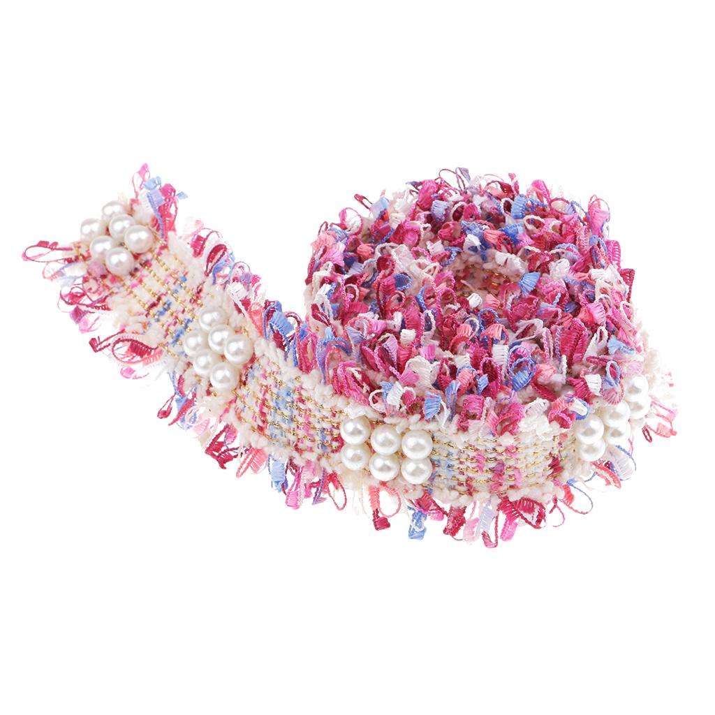 1 Yard Vintage Lace Ribbon Trim for Wedding Bridal Sewing Craft Pink Purple
