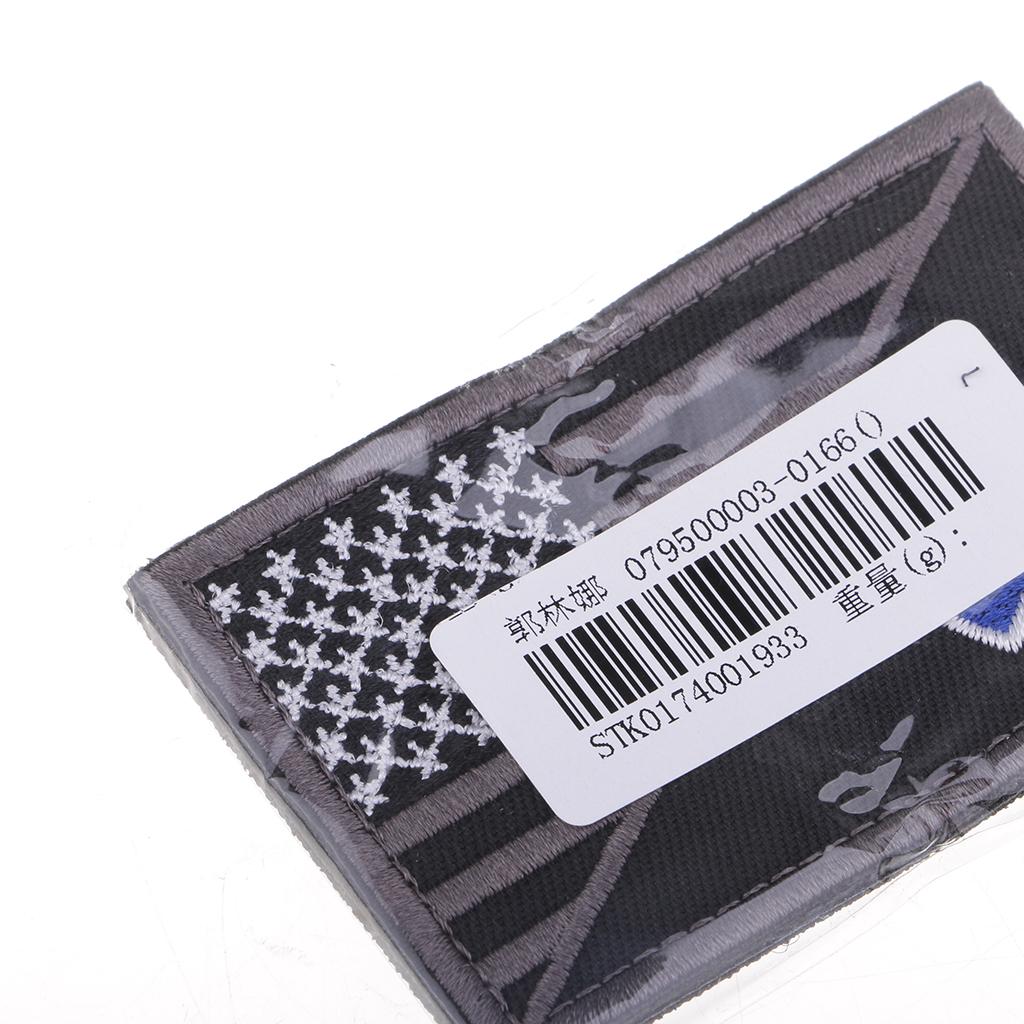 American Flag Paramedic Star of Life Badge Hook Loop Patch 3#