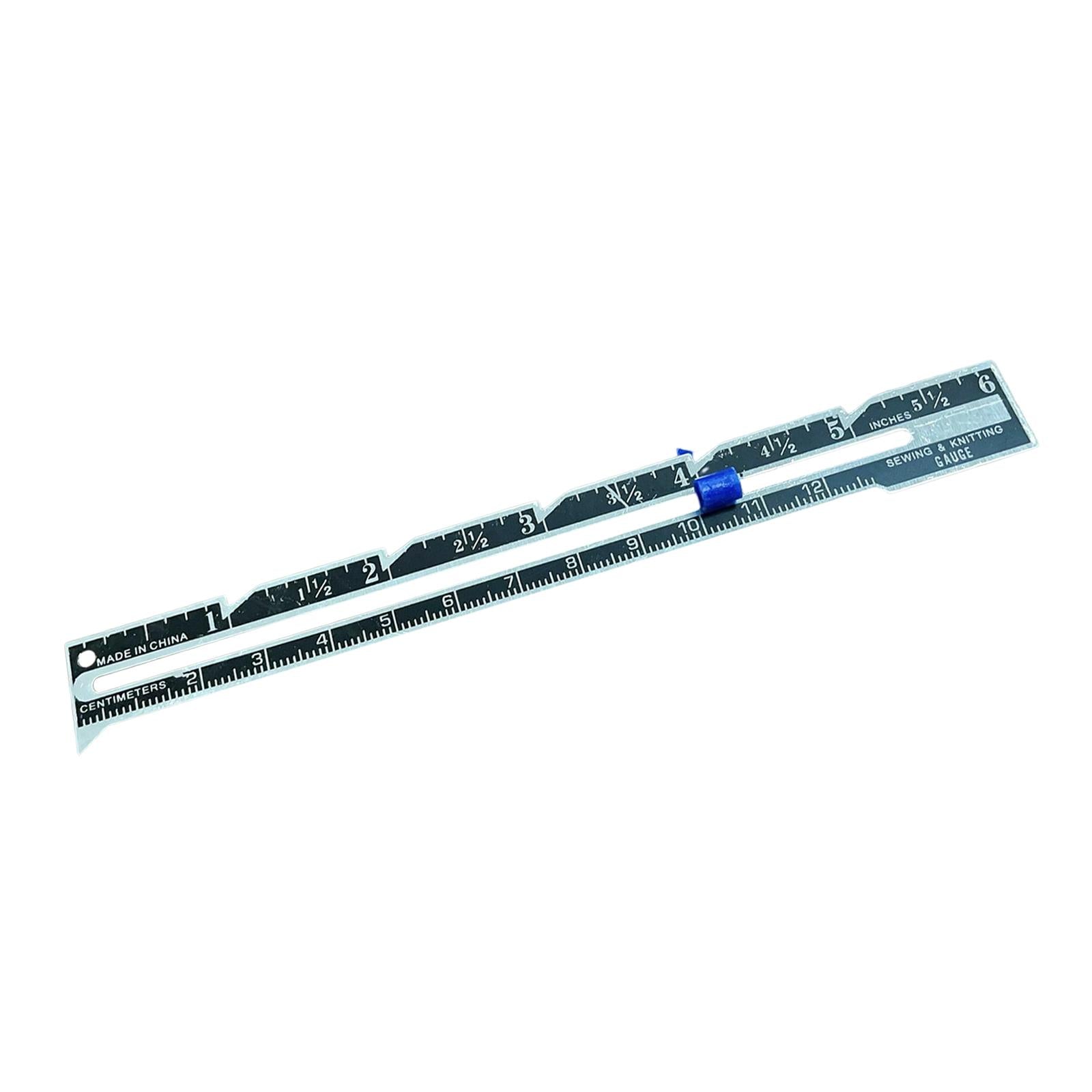 Metal Sewing Measuring Gauge buttonholes Measurement Seam Quilting Ruler
