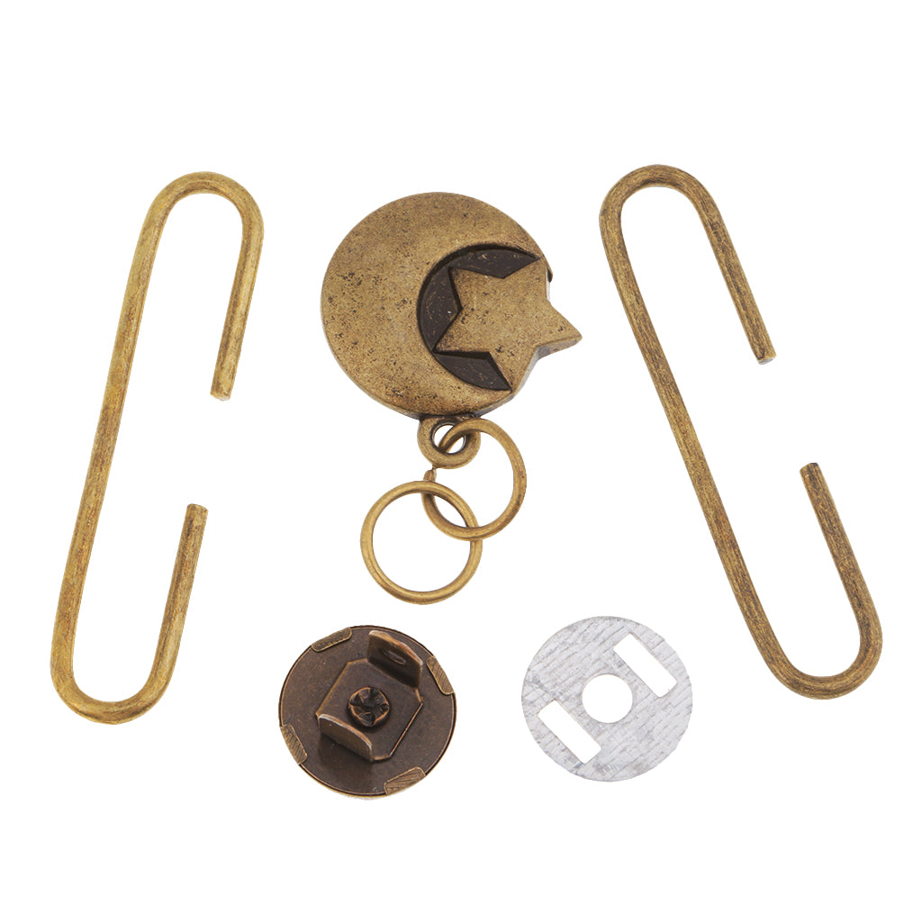 5cm Metal Coin Bag Purse Frame Lock Bag Lock Hardware Accessories Bronze