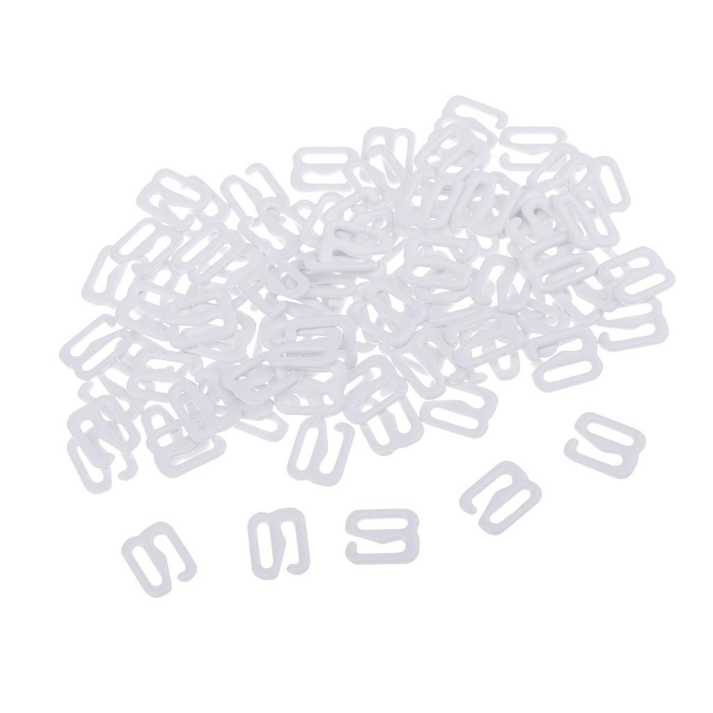 100Pcs Metal Bra Strap Adjuster Slider Hook 9 Lingerie Sewing Crafts 8mm