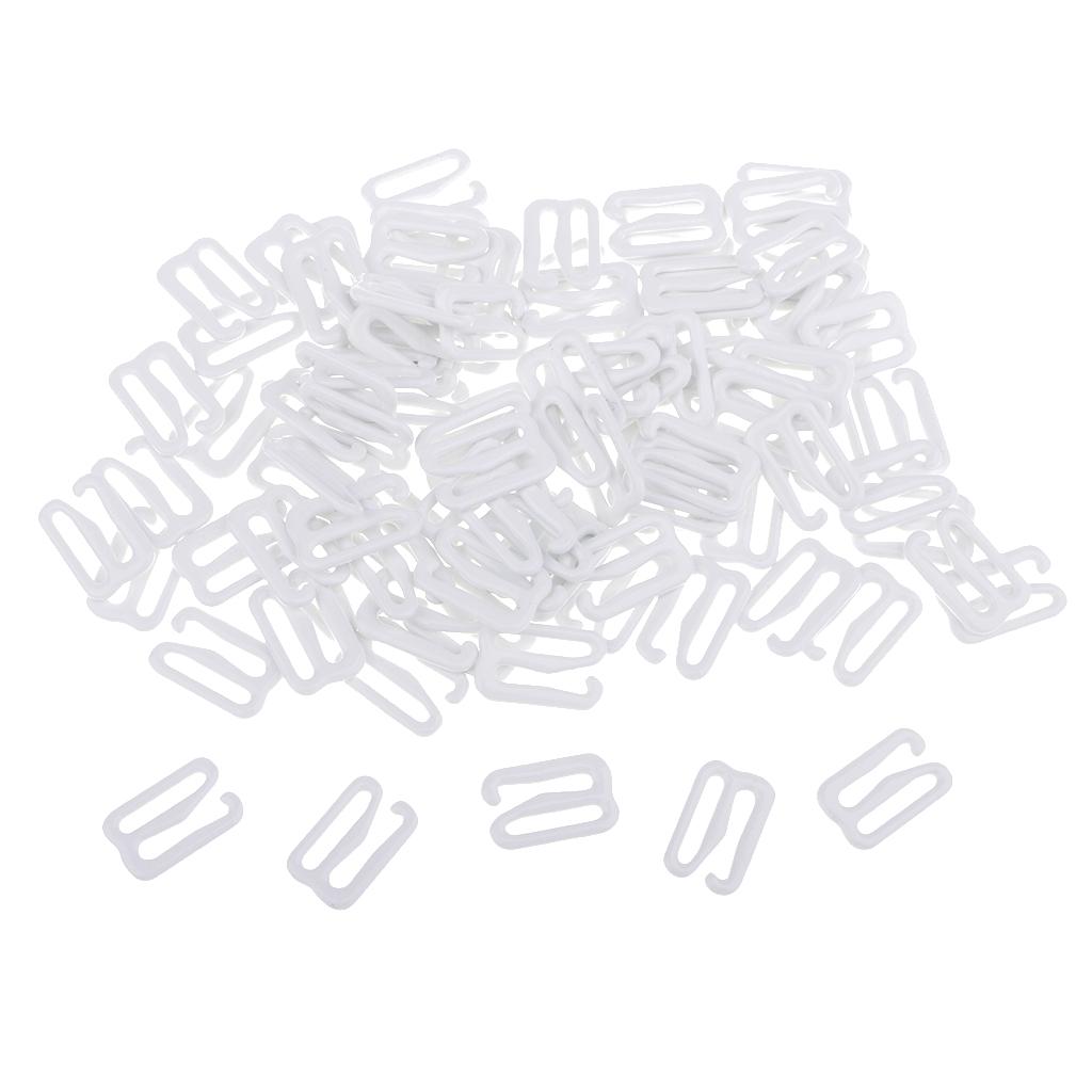 100Pcs Metal Bra Strap Adjuster Slider Hook 9 Lingerie Sewing Crafts 12mm