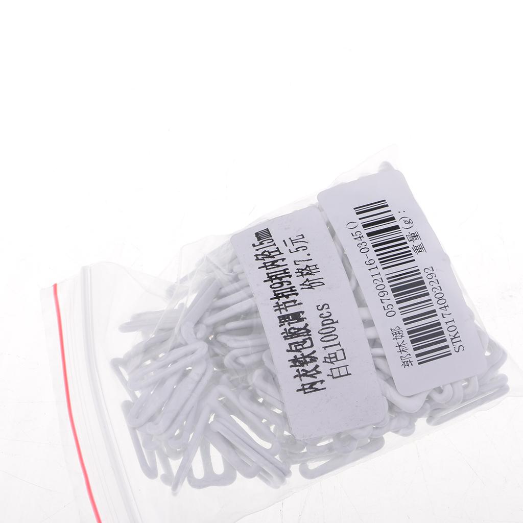 100Pcs Metal Bra Strap Adjuster Slider Hook 9 Lingerie Sewing Crafts 15mm