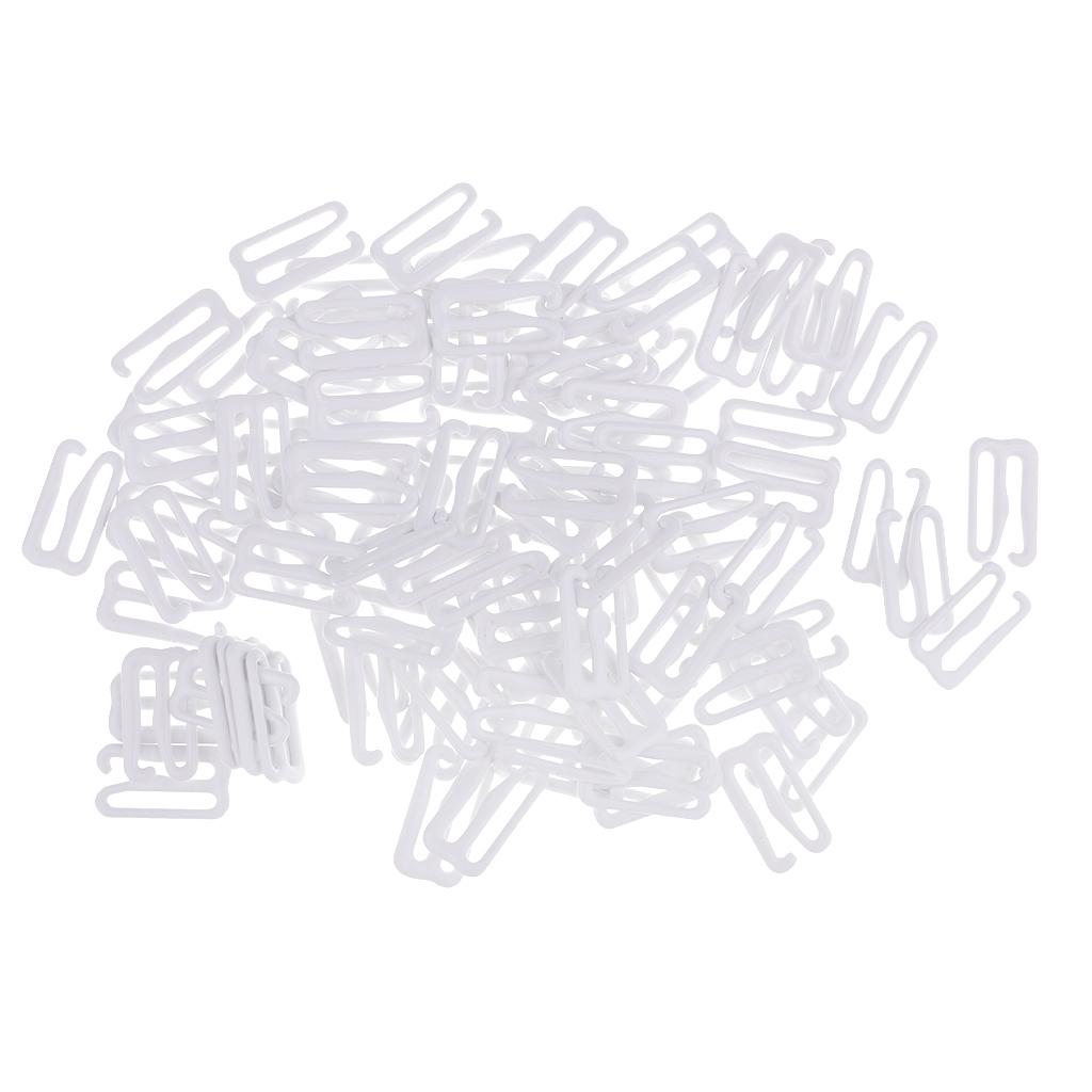 100Pcs Metal Bra Strap Adjuster Slider Hook 9 Lingerie Sewing Crafts 15mm