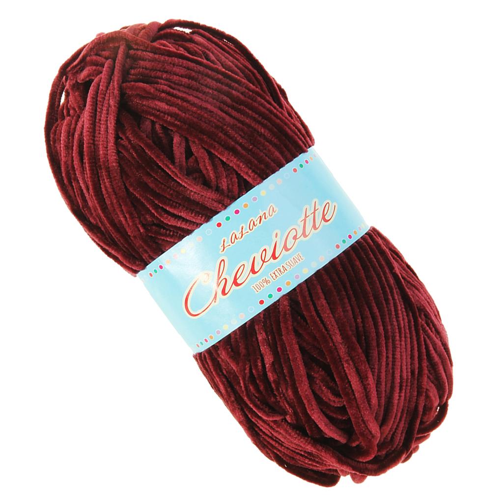 83g Soft Chenille Wool Yarn Velvet Thread for Sweater Scarf Hat Blankets 6#